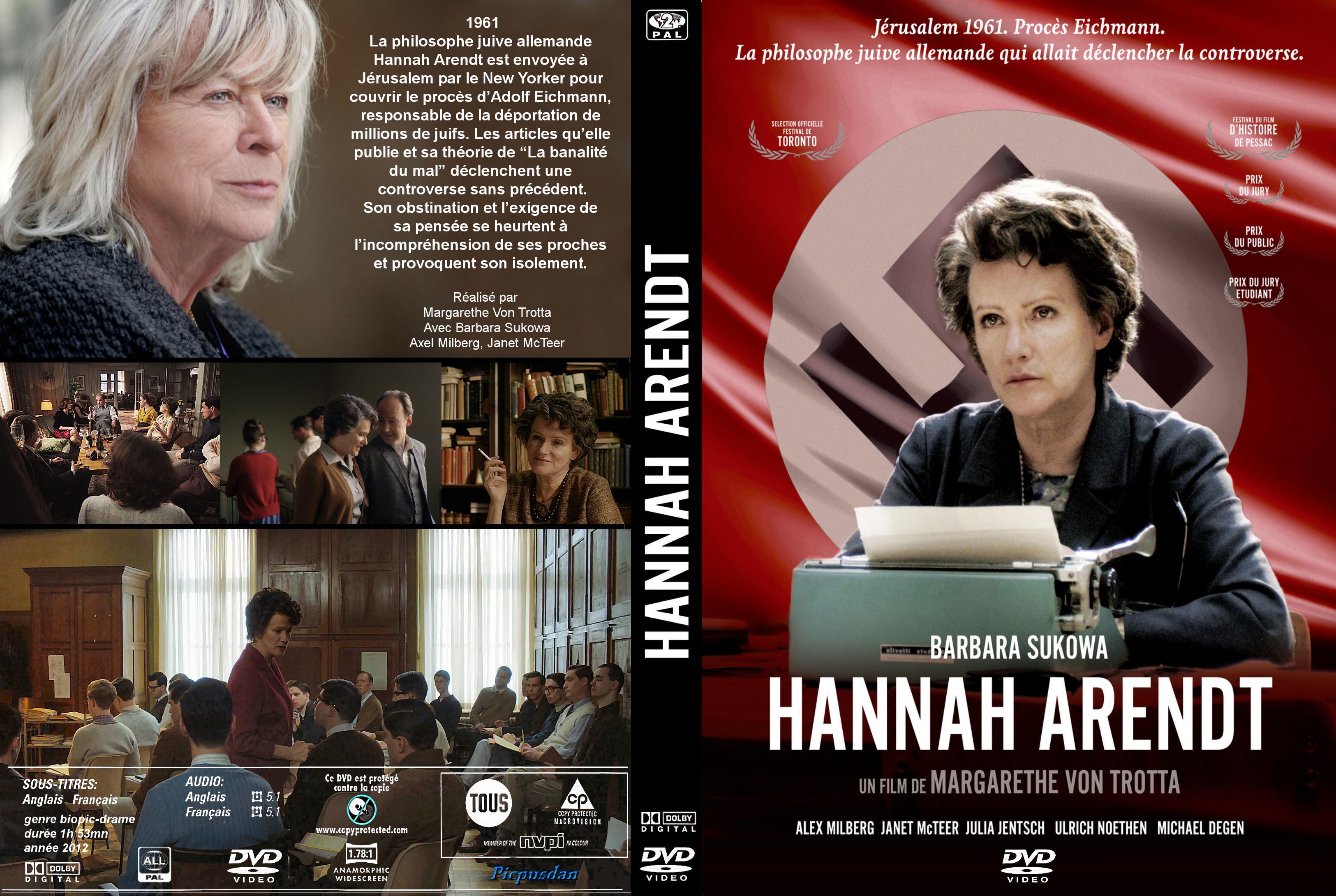 Jaquette DVD Hannah Arendt custom