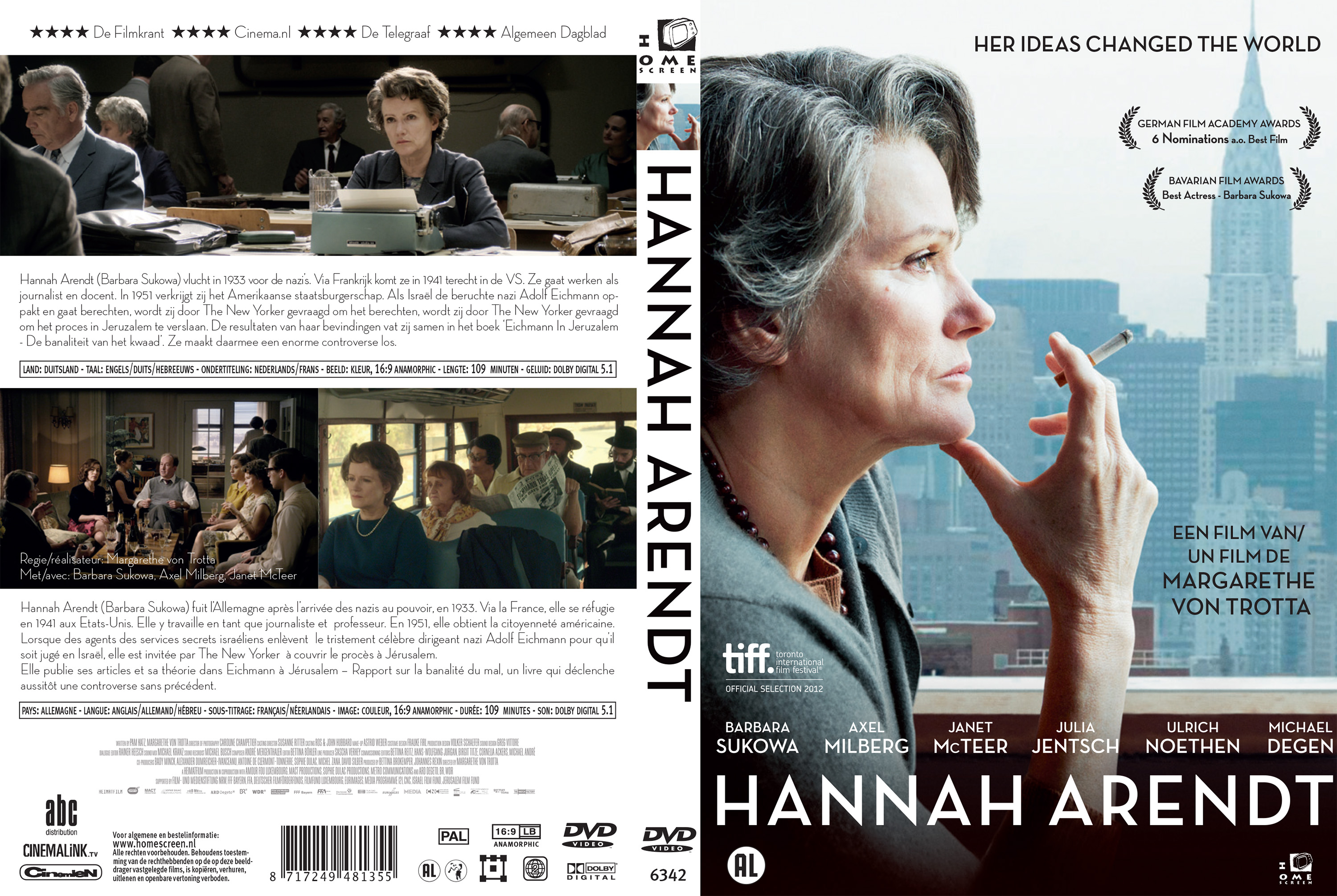 Jaquette DVD Hannah Arendt custom v2