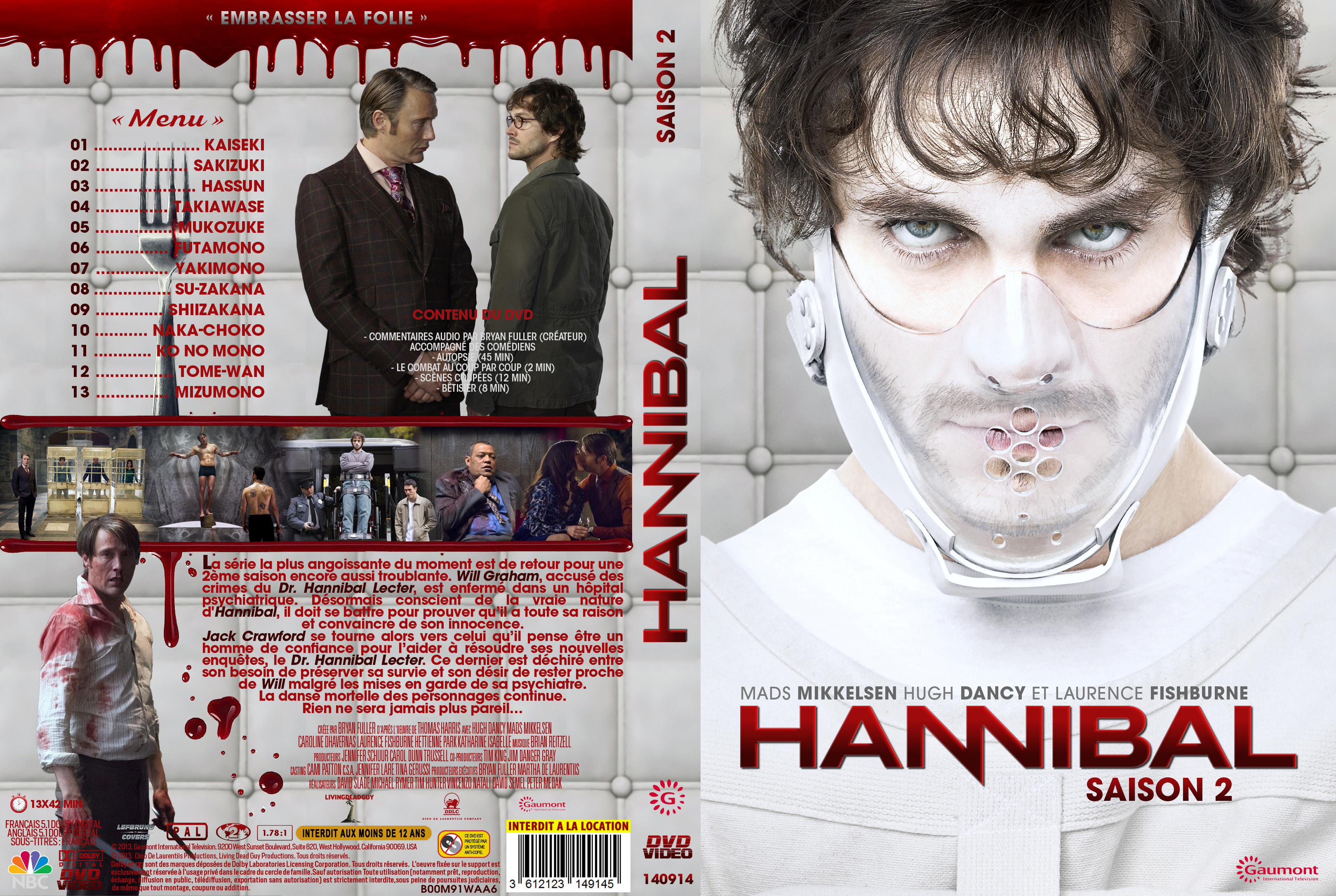 Jaquette DVD Hannibal Saison 2 custom