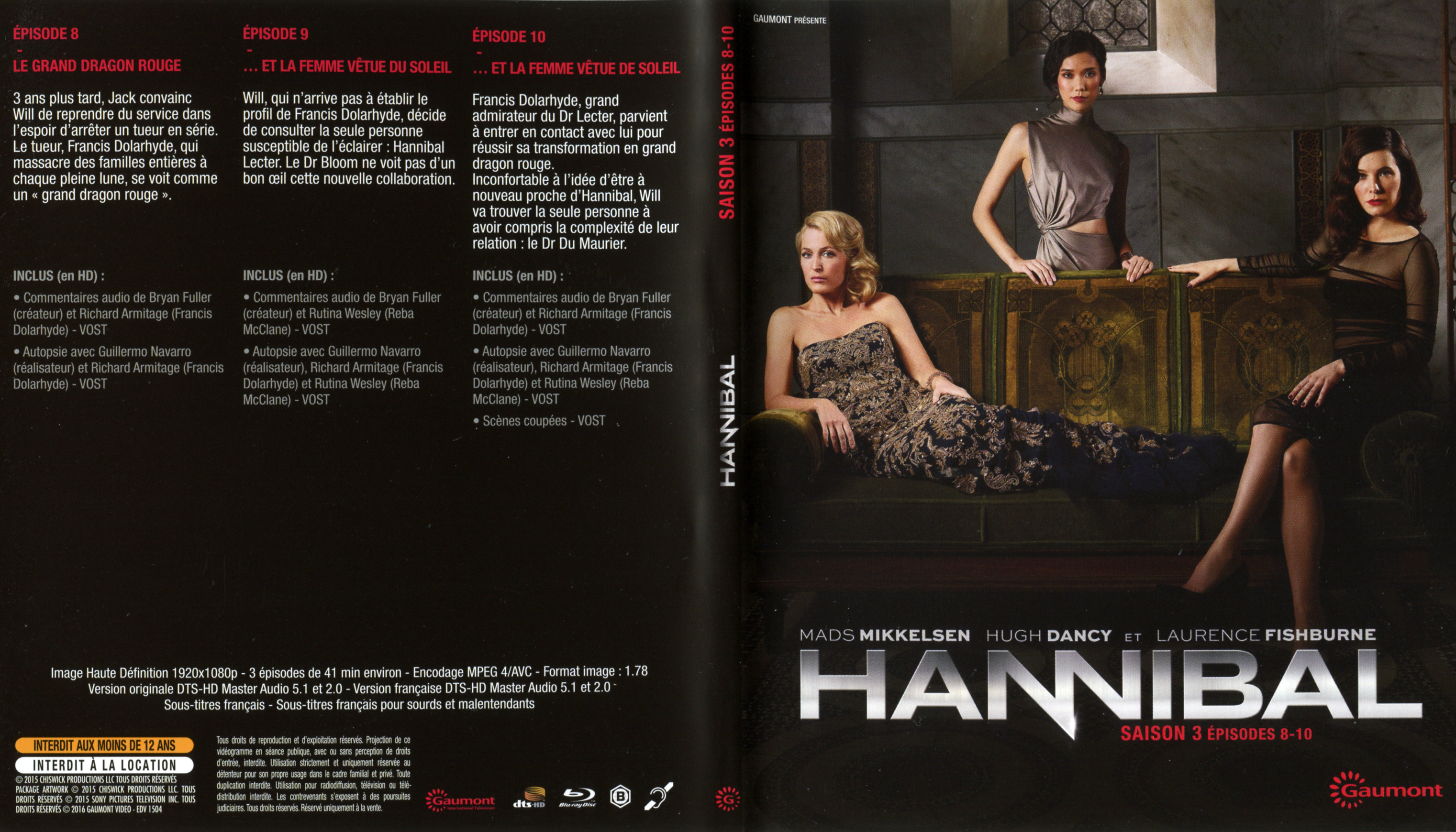 Jaquette DVD Hannibal Saison 3 DISC 3