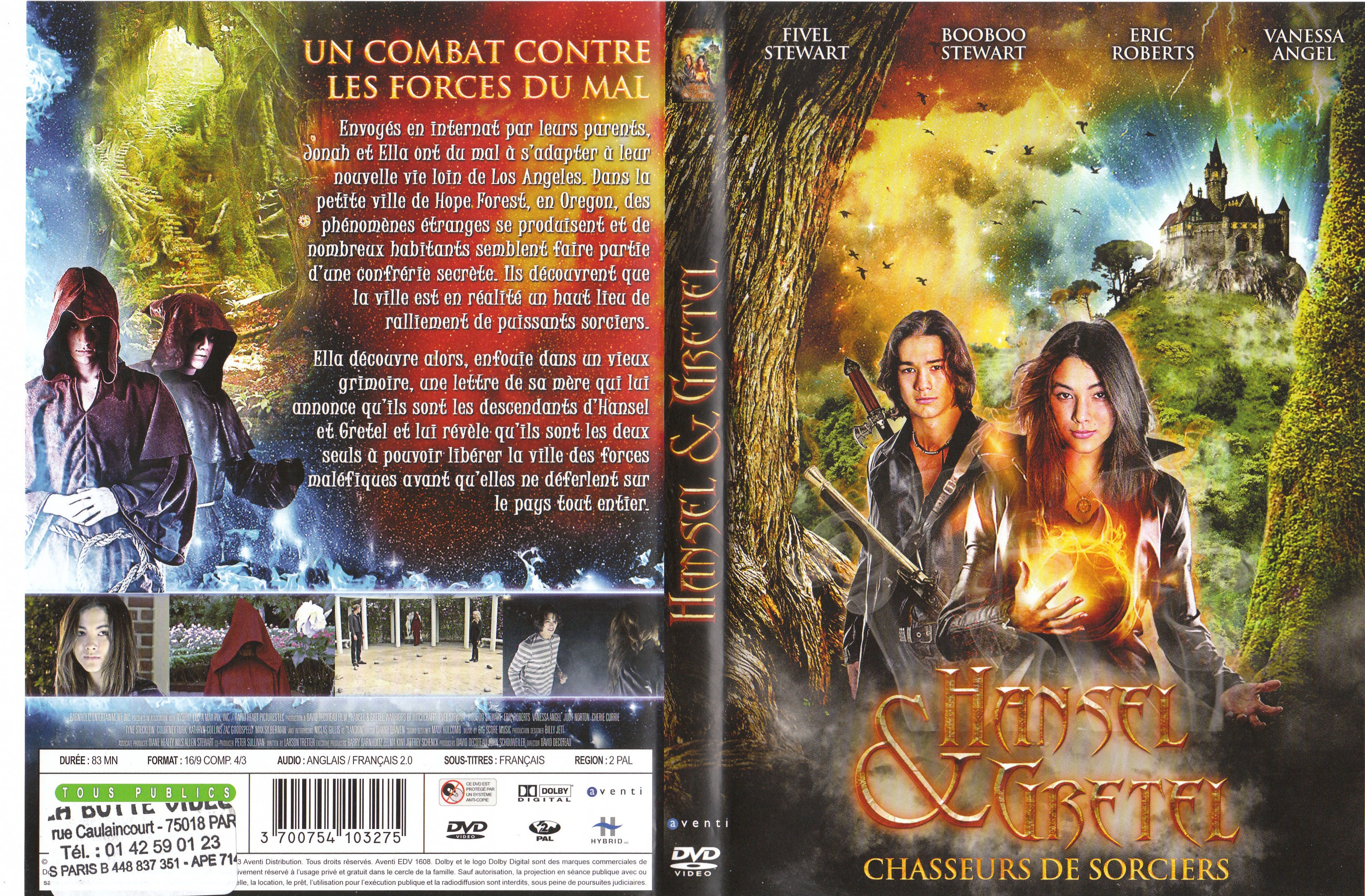 Jaquette DVD Hansel et Gretel Chasseurs de sorciers