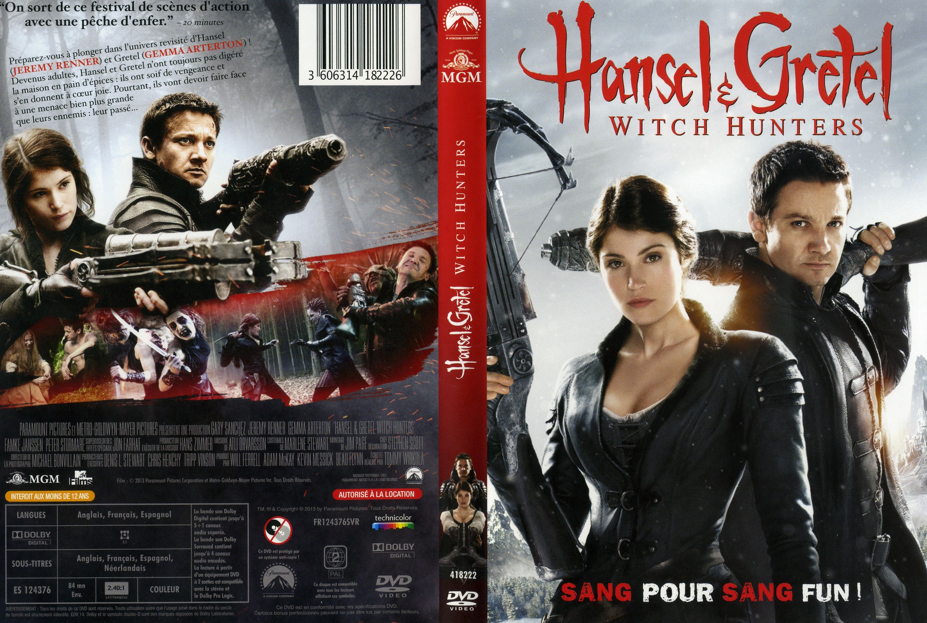 Jaquette DVD Hansel et Gretel Witch Hunters