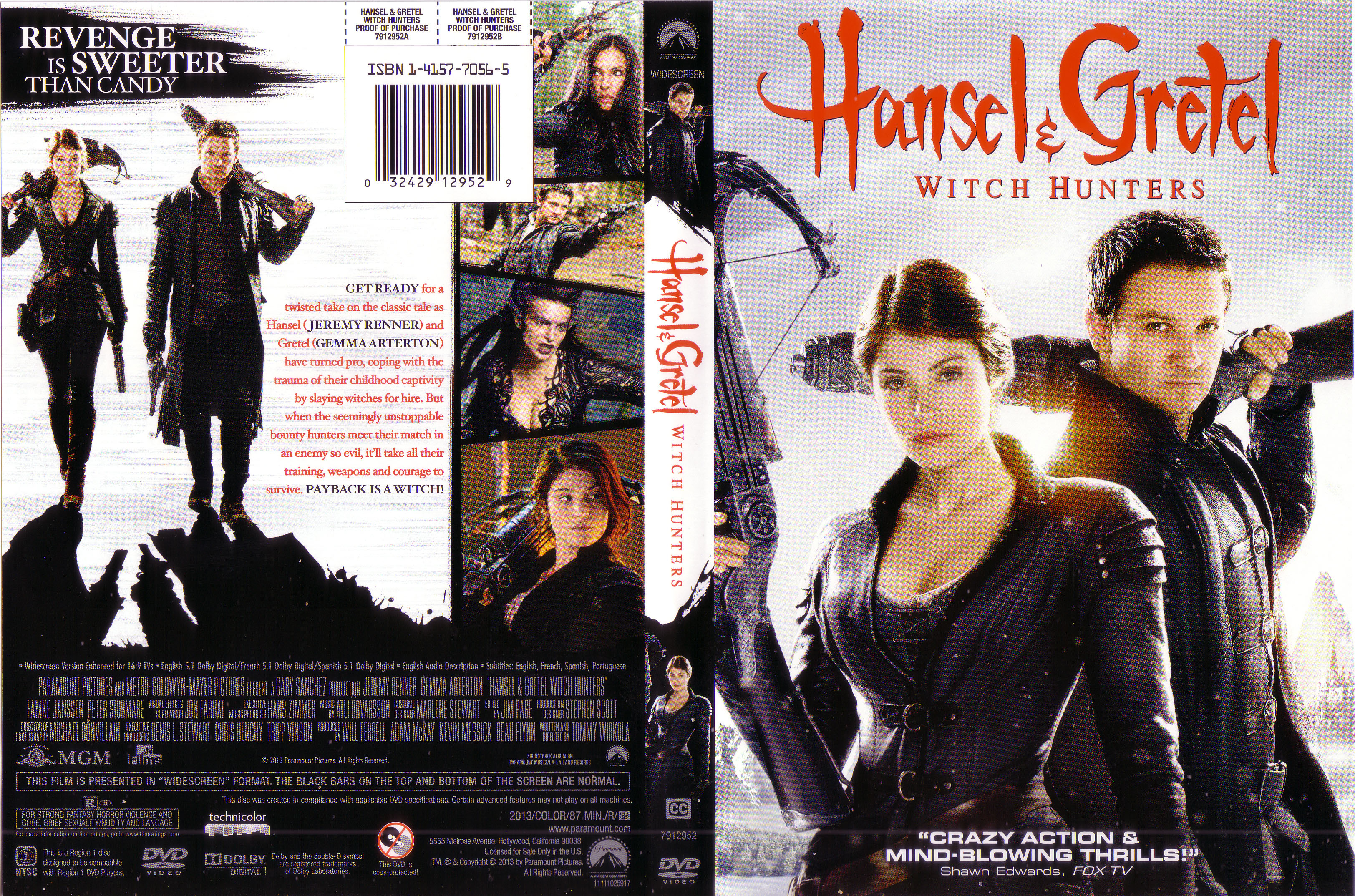 Jaquette DVD Hansel et Gretel Witch Hunters Zone 1