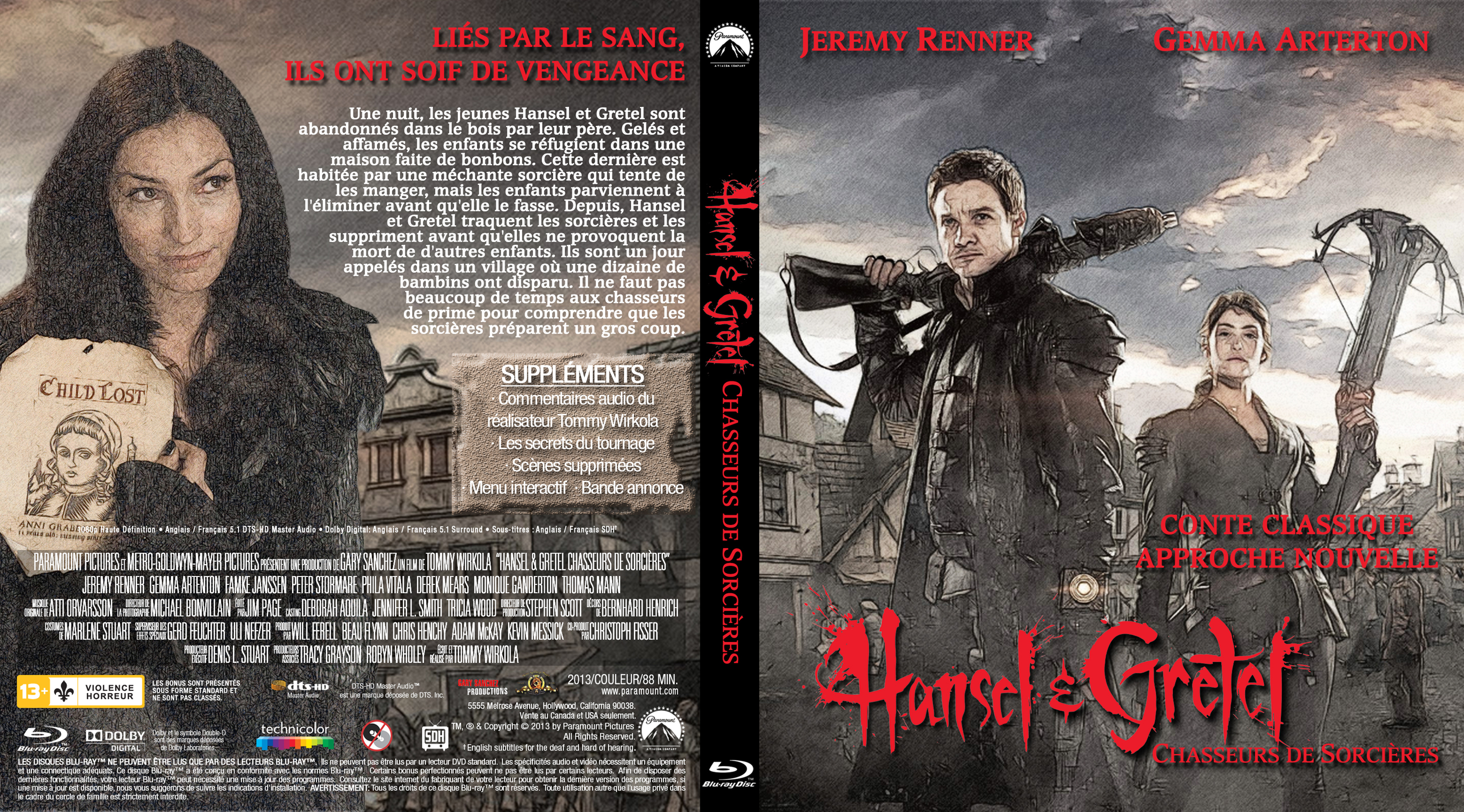 Jaquette DVD Hansel et Gretel custom (BLU-RAY)