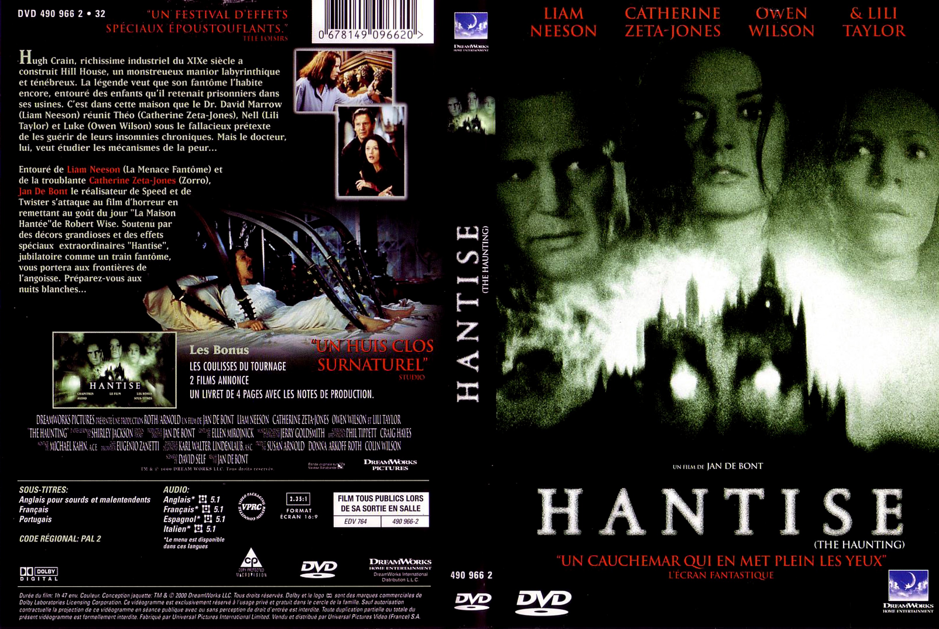 Jaquette DVD Hantise