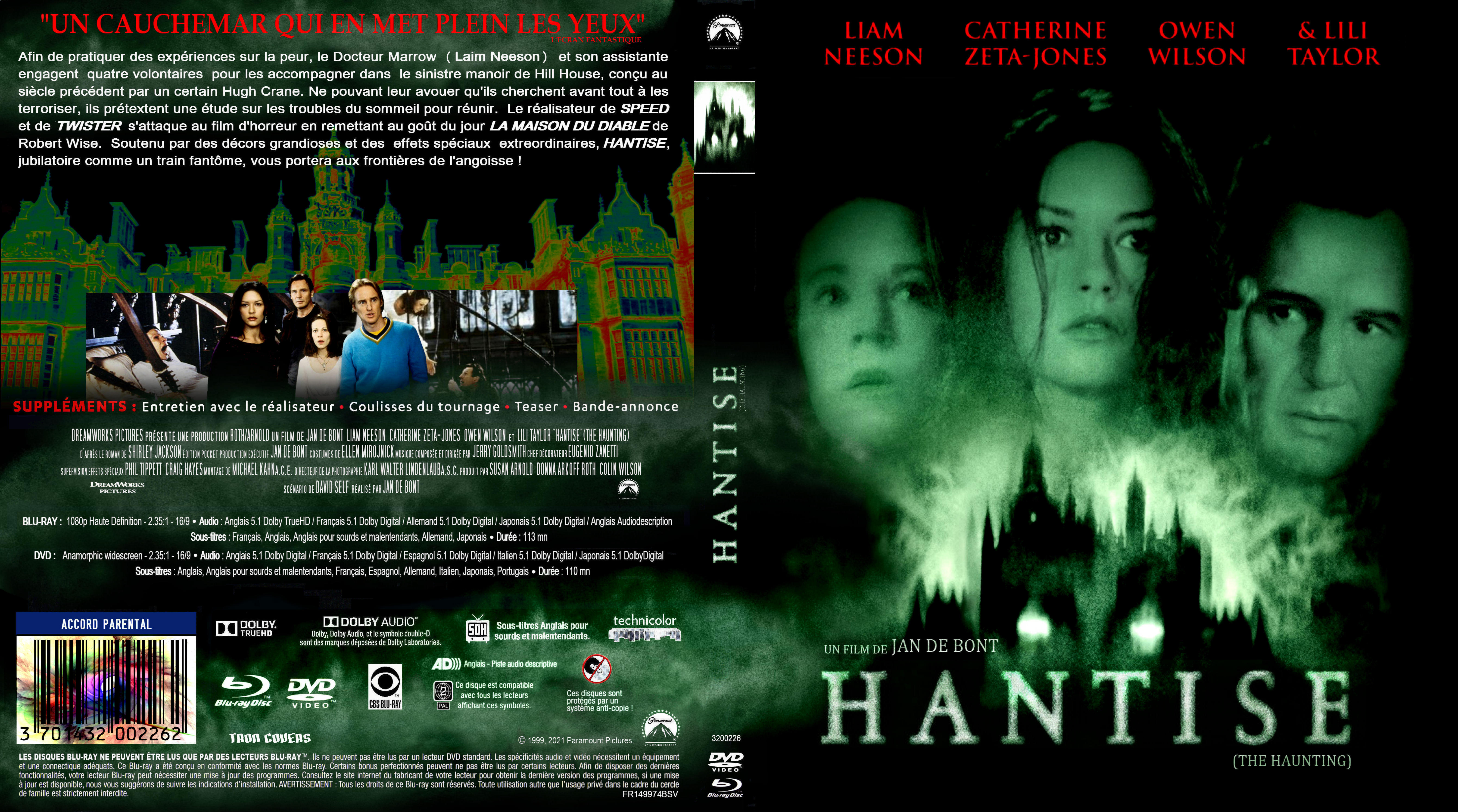 Jaquette DVD Hantise custom (BLU-RAY)