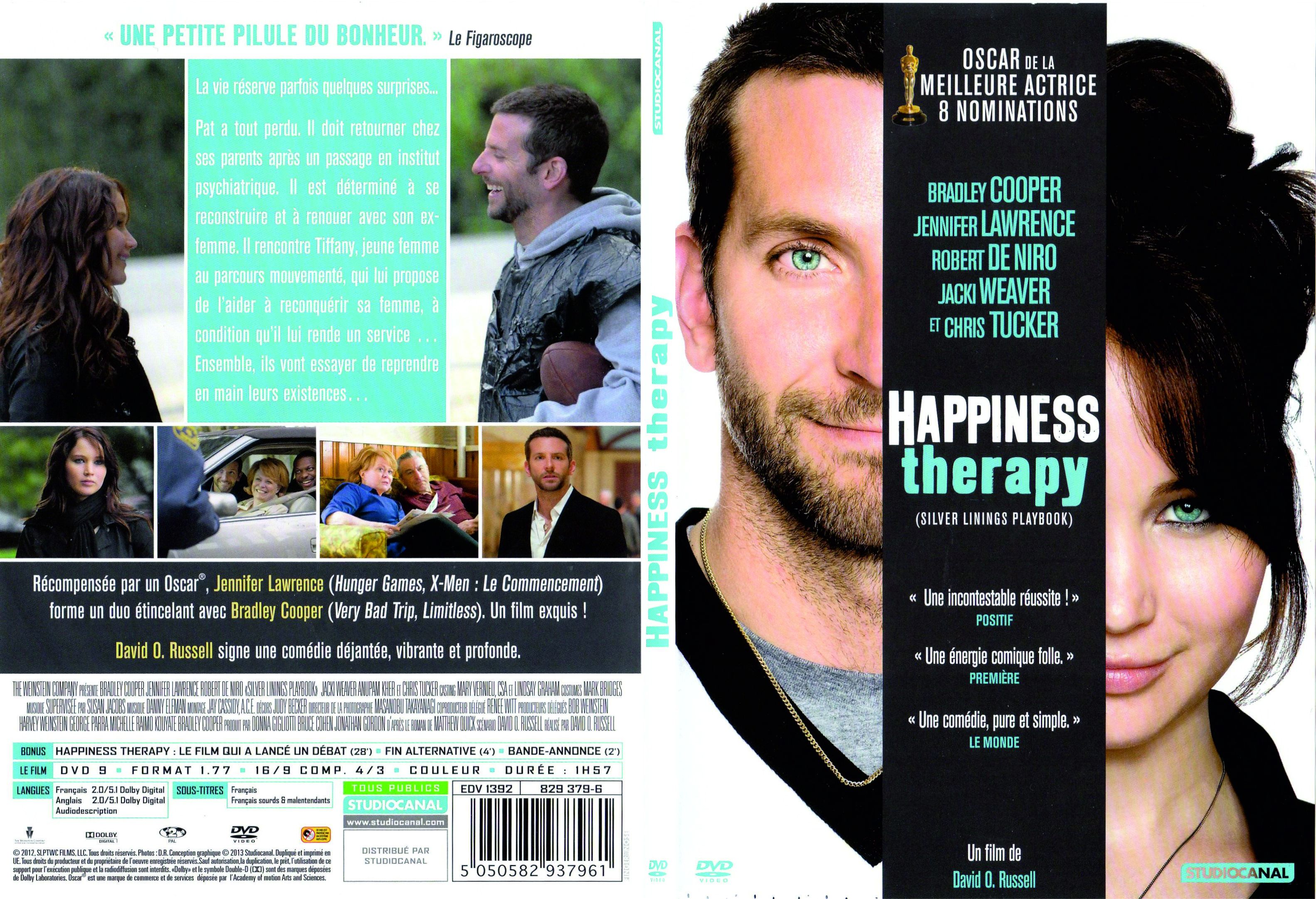 Jaquette DVD Happiness Therapy - SLIM