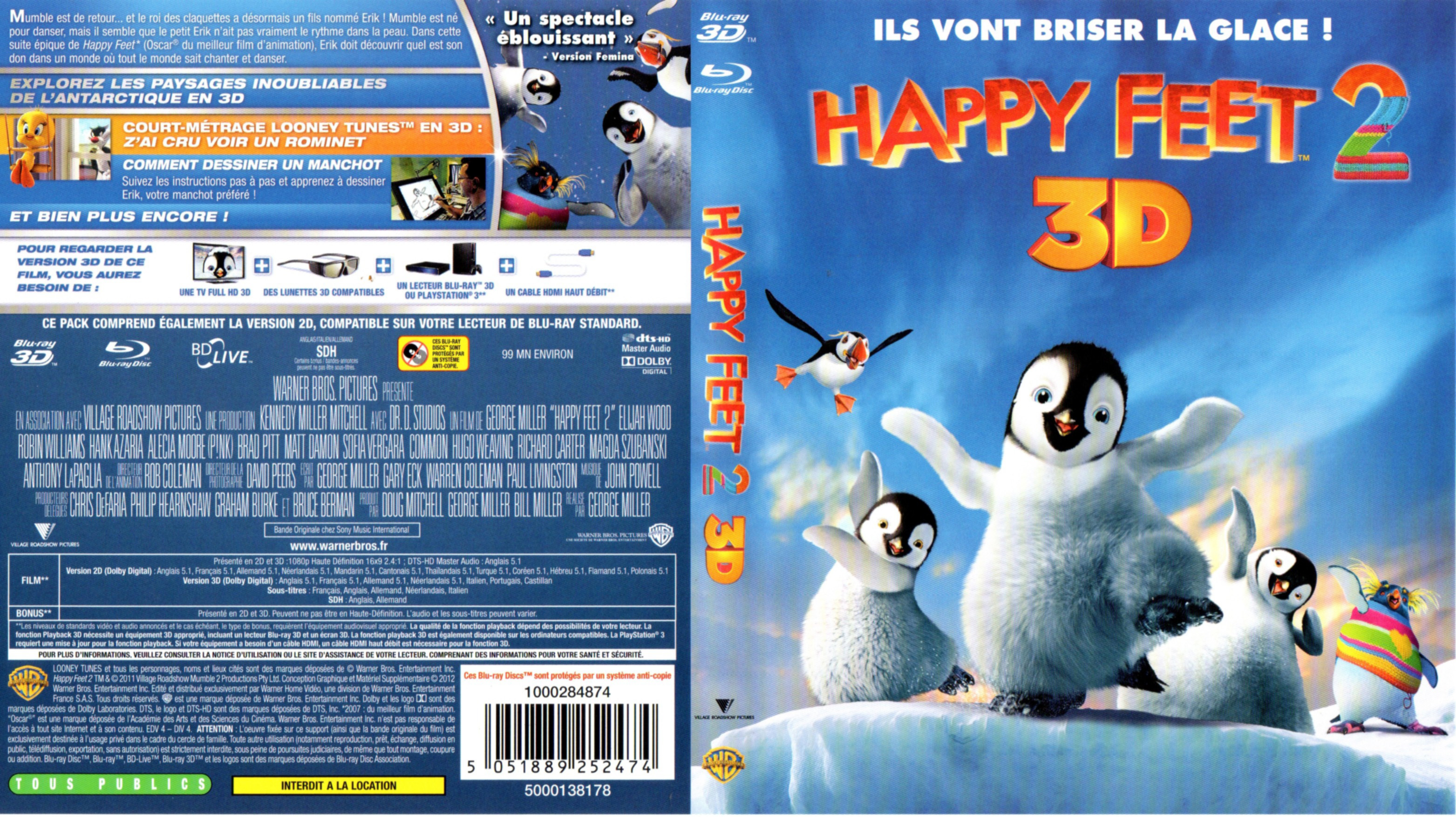 Jaquette DVD Happy Feet 2 (BLU-RAY)