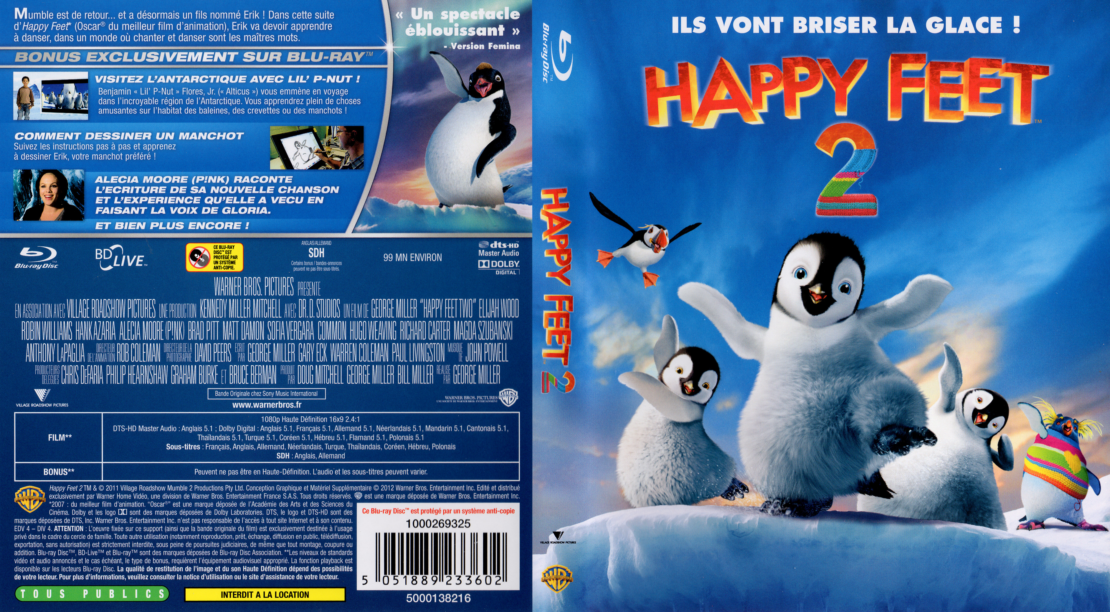 Jaquette DVD Happy Feet 2 (BLU-RAY) v2