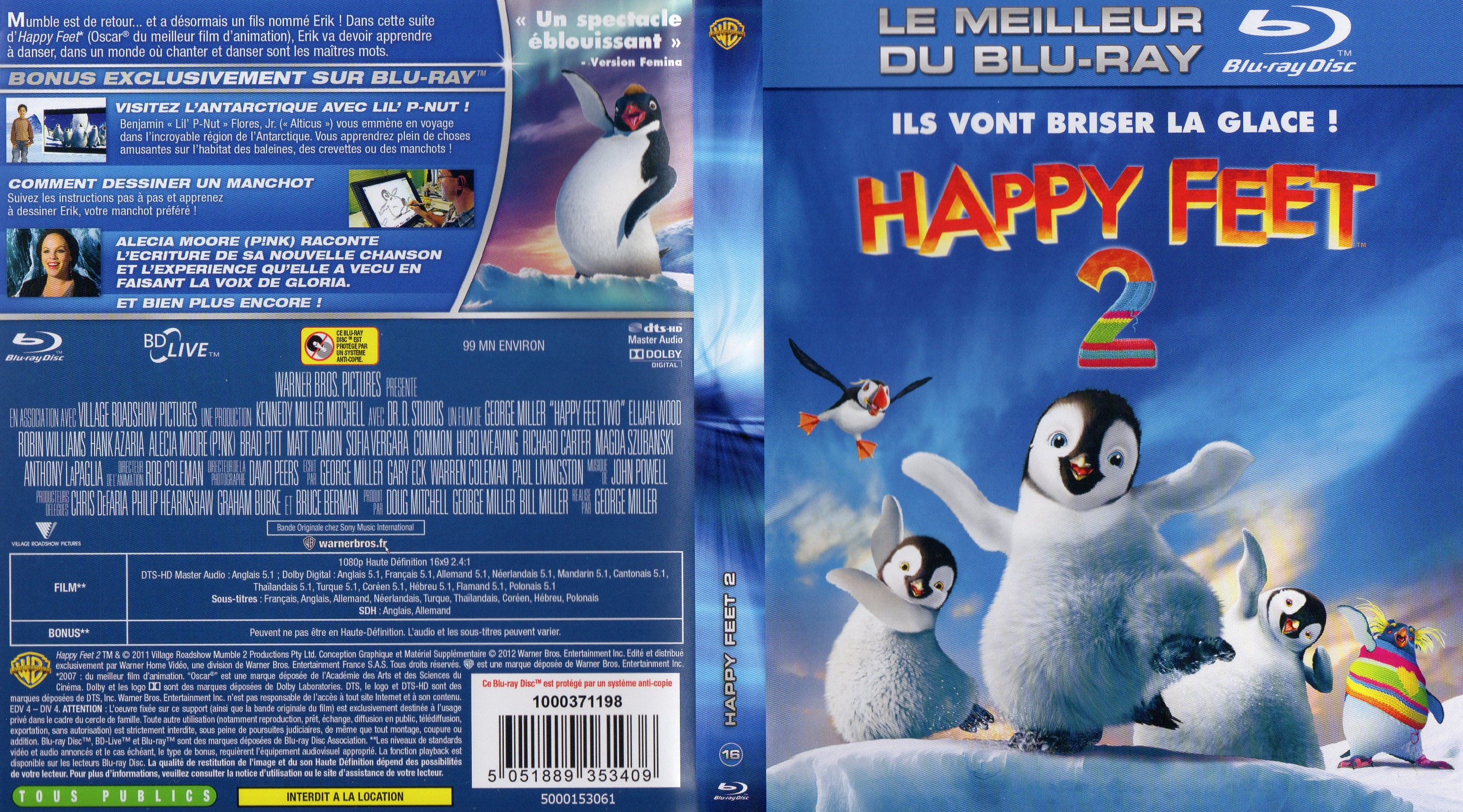 Jaquette DVD Happy Feet 2 (BLU-RAY) v3