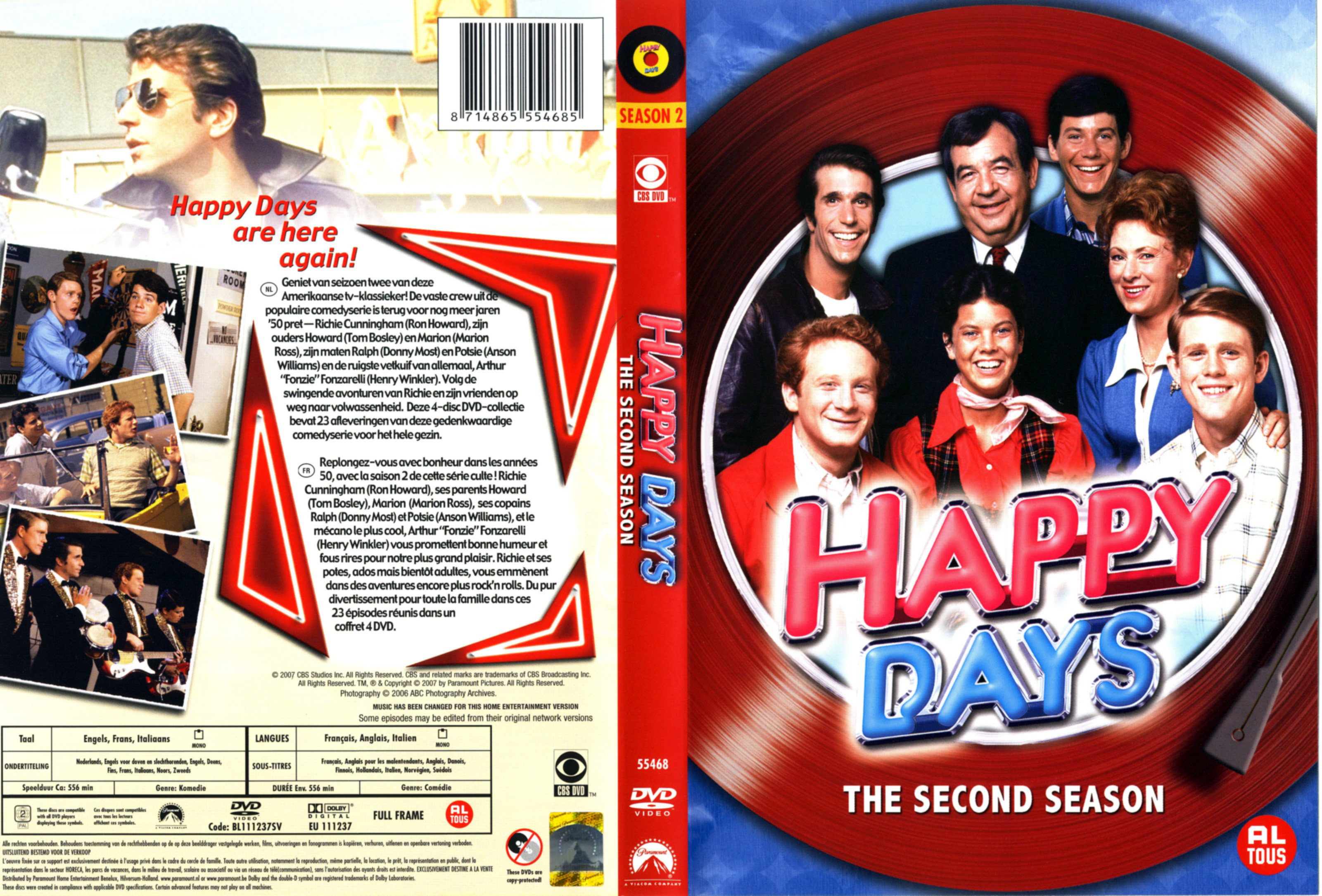 Jaquette DVD Happy days Saison 02