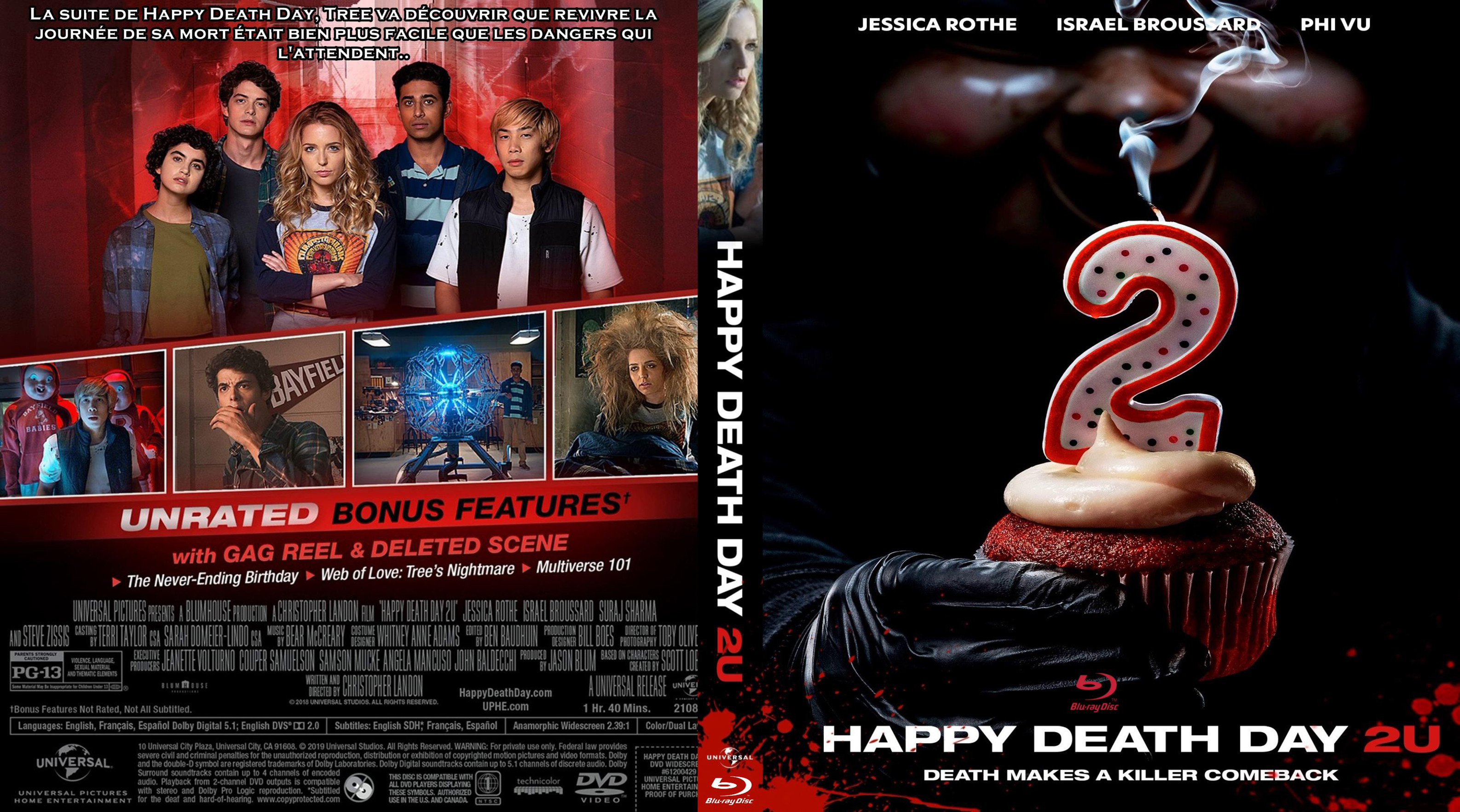 Jaquette DVD Happy death day 2 custom (BLU-RAY)