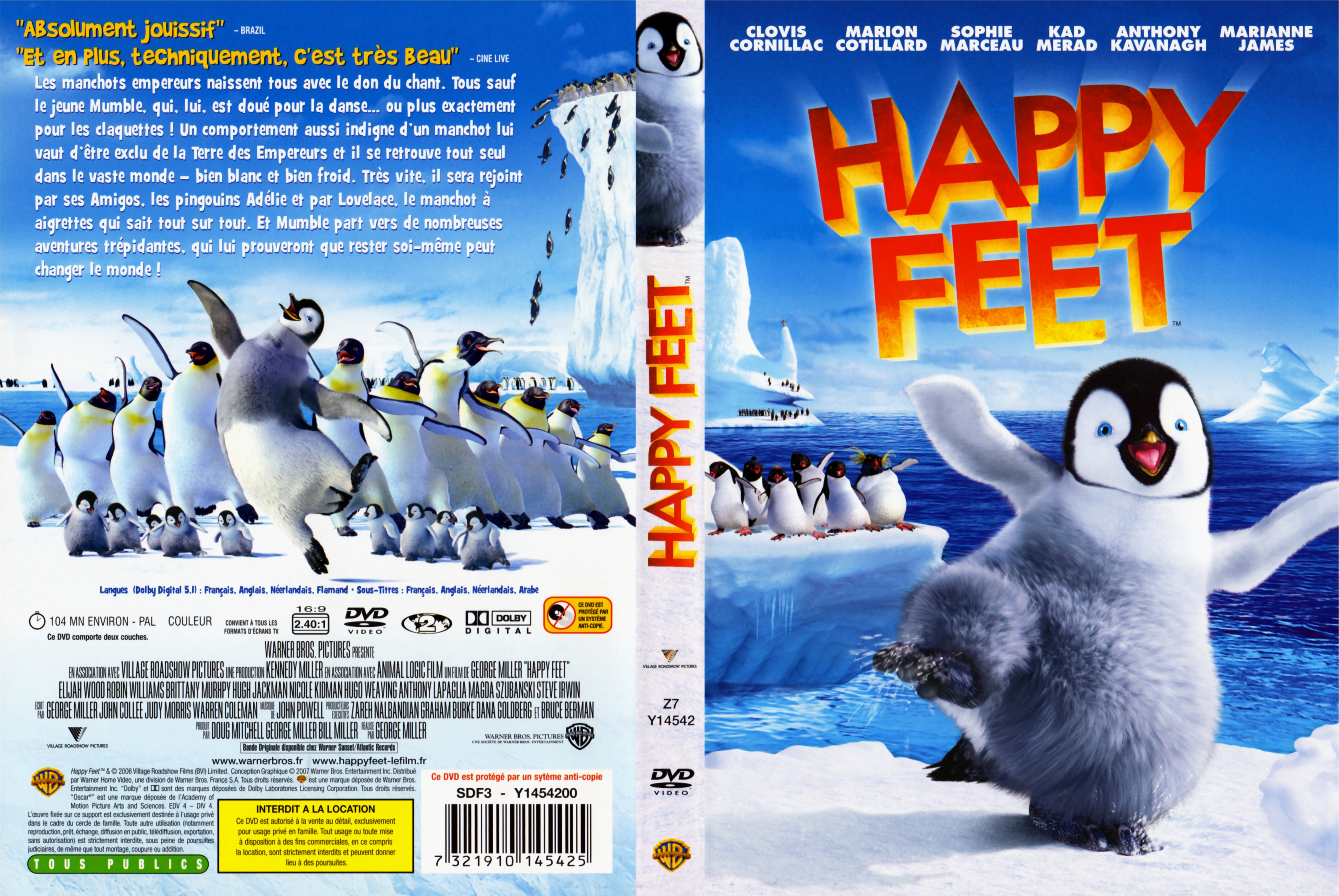 Jaquette DVD Happy feet