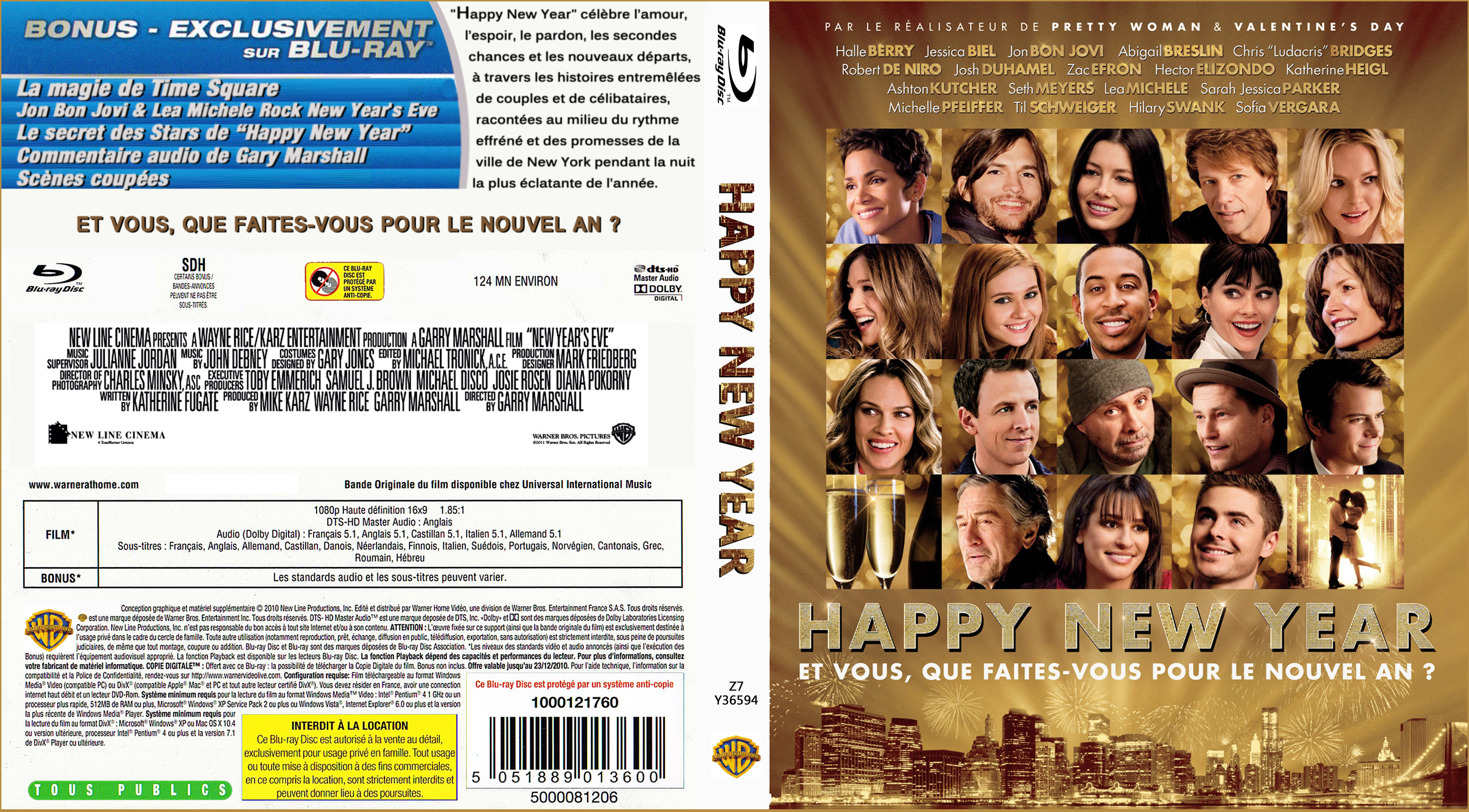 Jaquette DVD Happy new year (BLU-RAY) custom