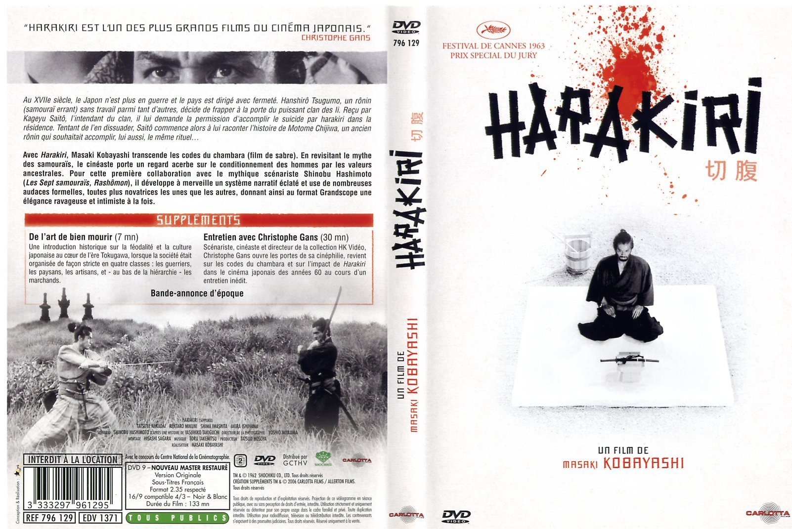 Jaquette DVD Harakiri