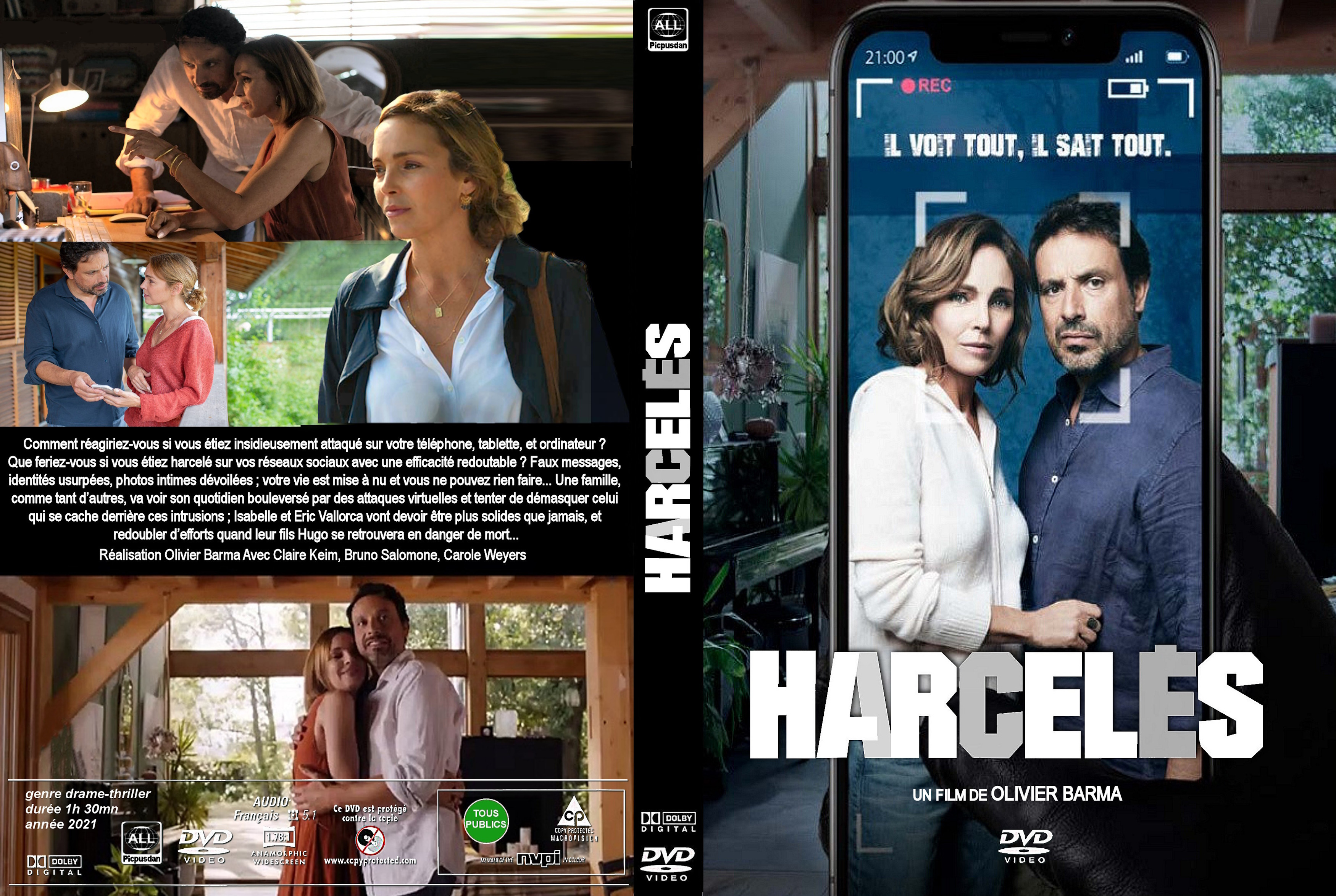 Jaquette DVD Harcels custom