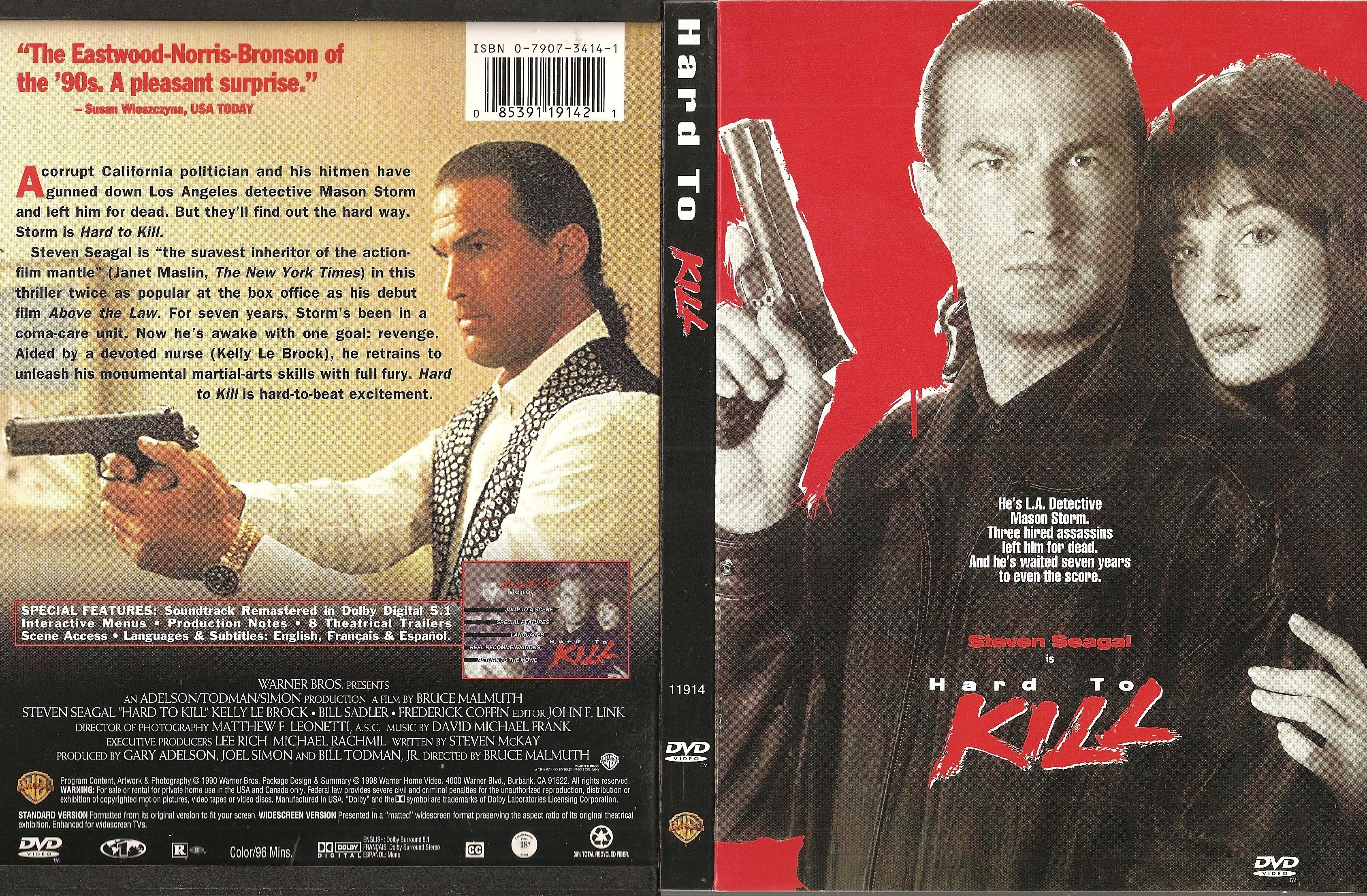 Jaquette DVD Hard To Kill (Canadienne)