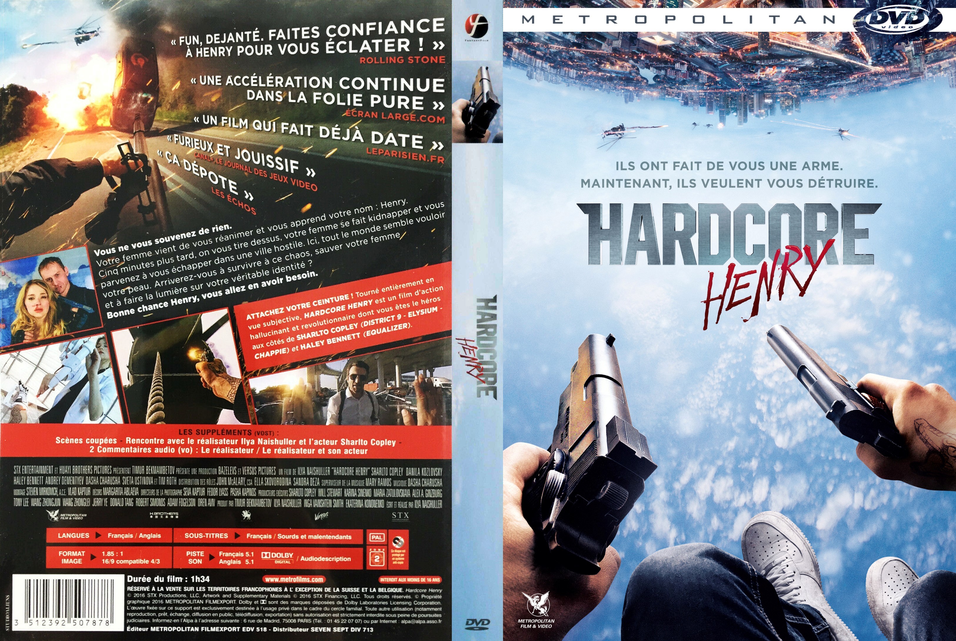 Jaquette DVD Hardcore Henry custom
