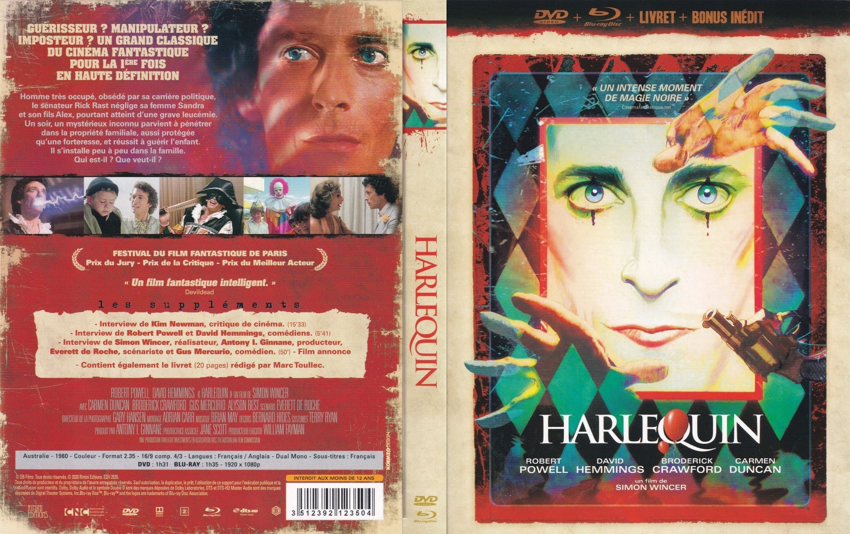 Jaquette DVD Harlequin (BLU-RAY)