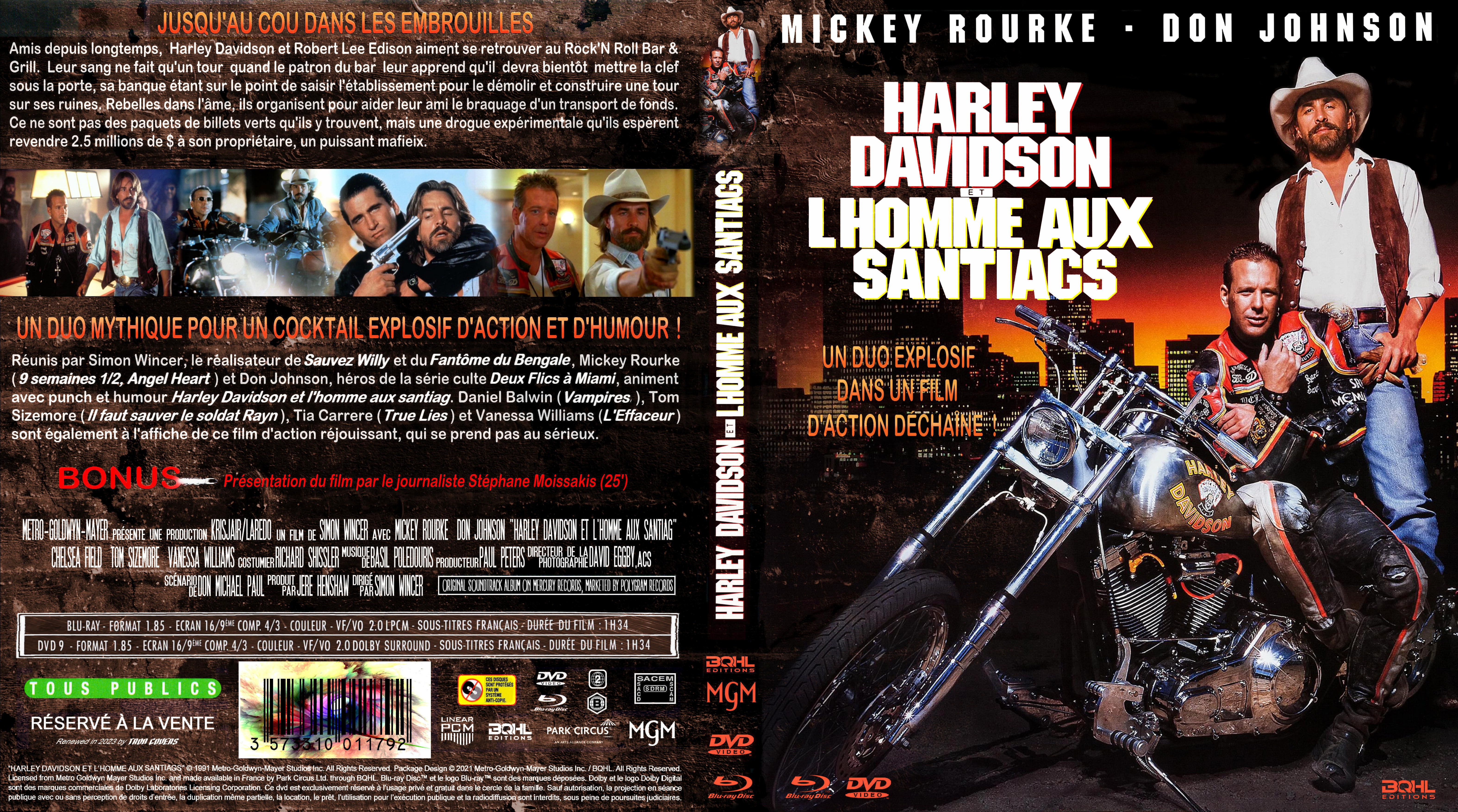 Jaquette DVD Harley Davidson et L Homme aux Santiags custom (BLU-RAY)