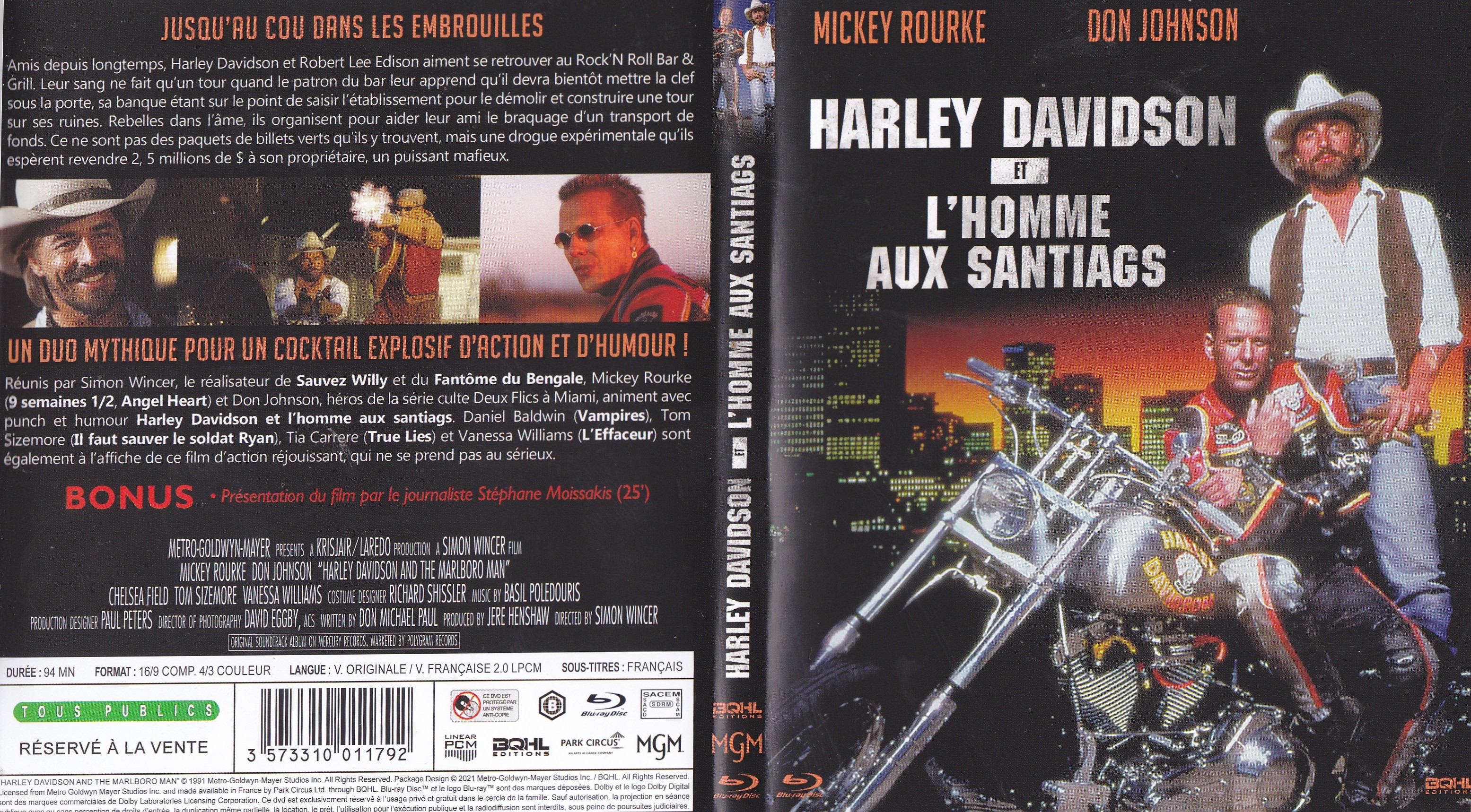 Jaquette DVD Harley Davidson et l
