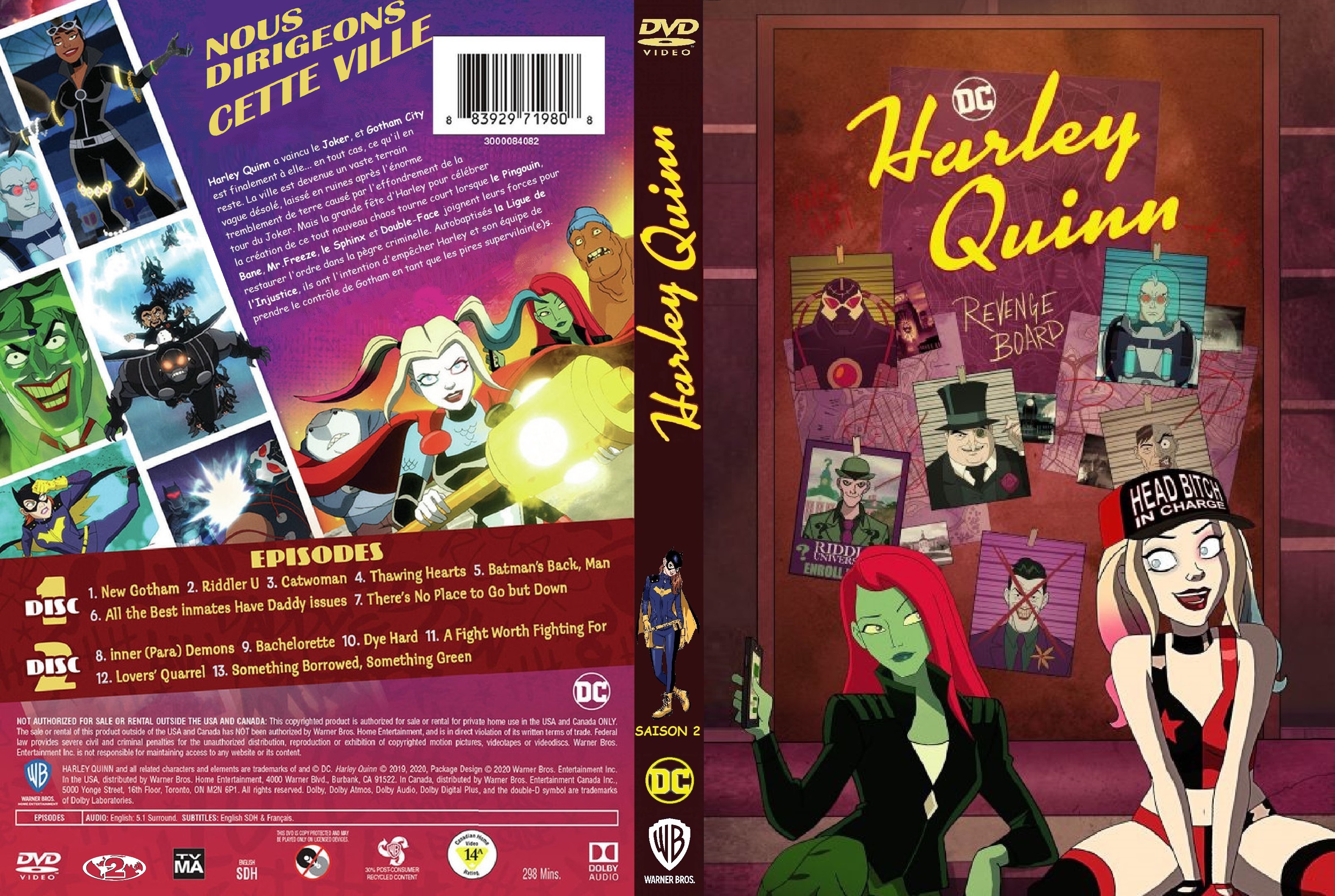 Jaquette DVD Harley Quinn saison 2 custom