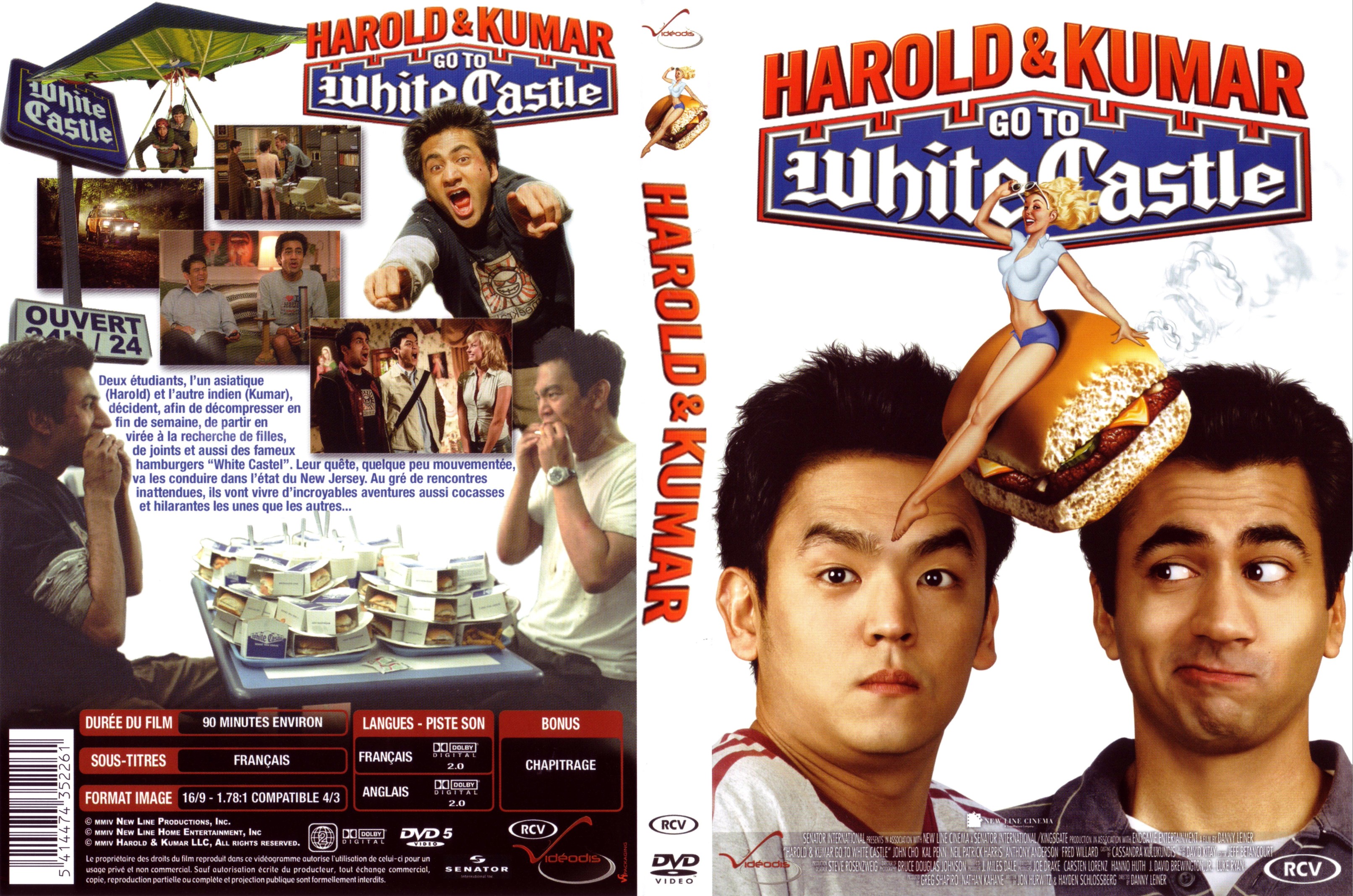 Jaquette DVD Harold and Kumar go to the White Castle