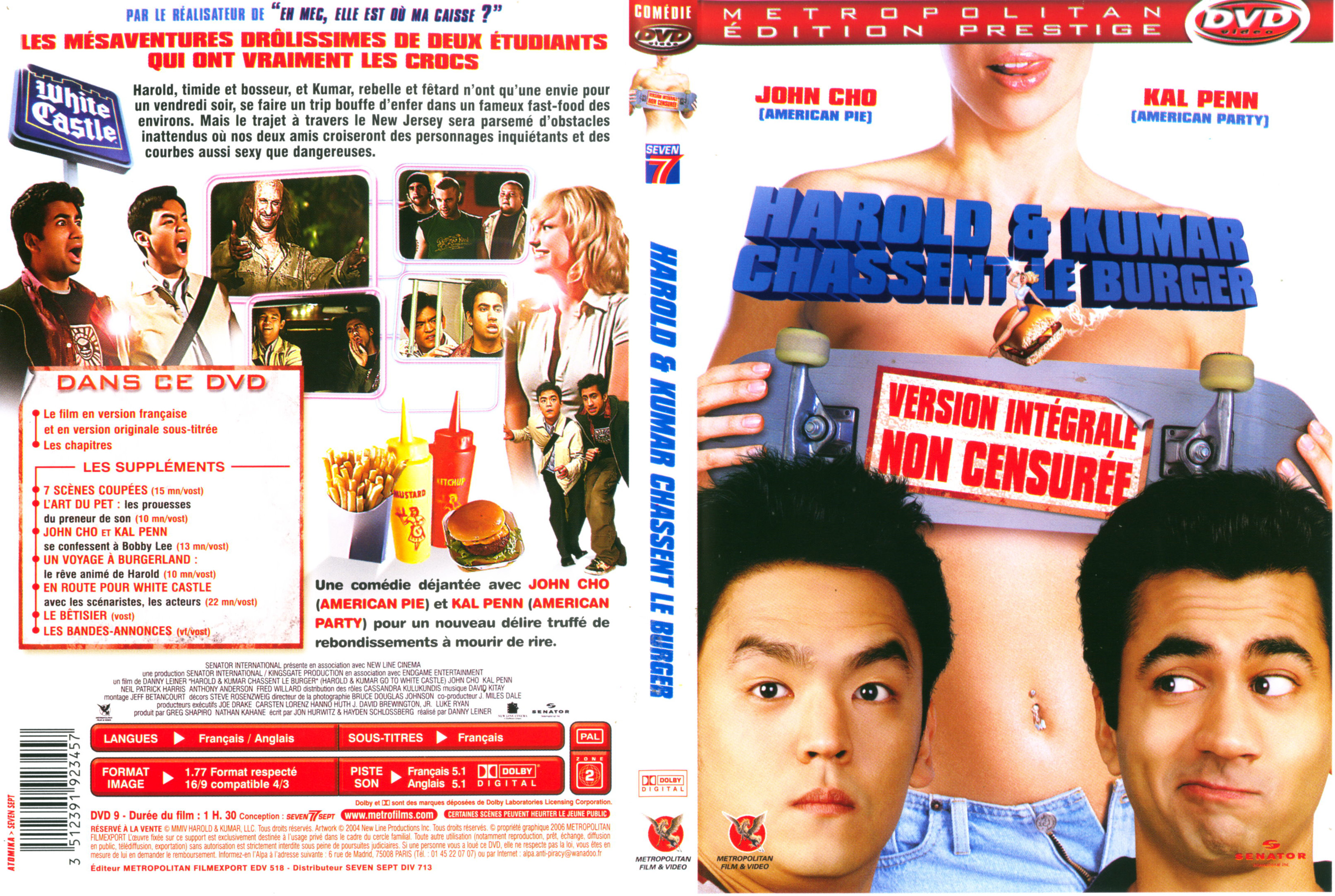 Jaquette DVD Harold et Kumar chassent le burger