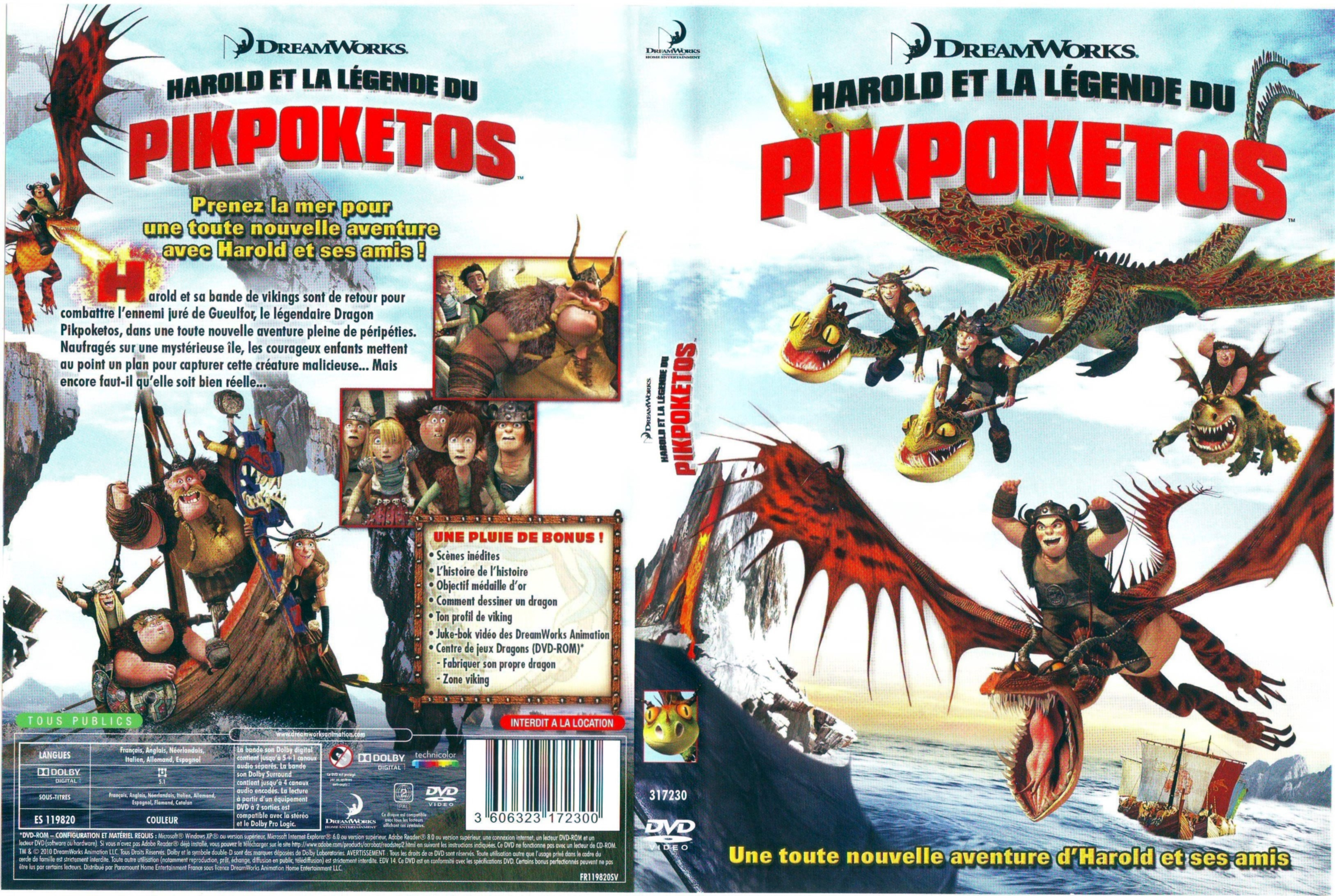 Jaquette DVD Harold et la lgende du pikpoketos