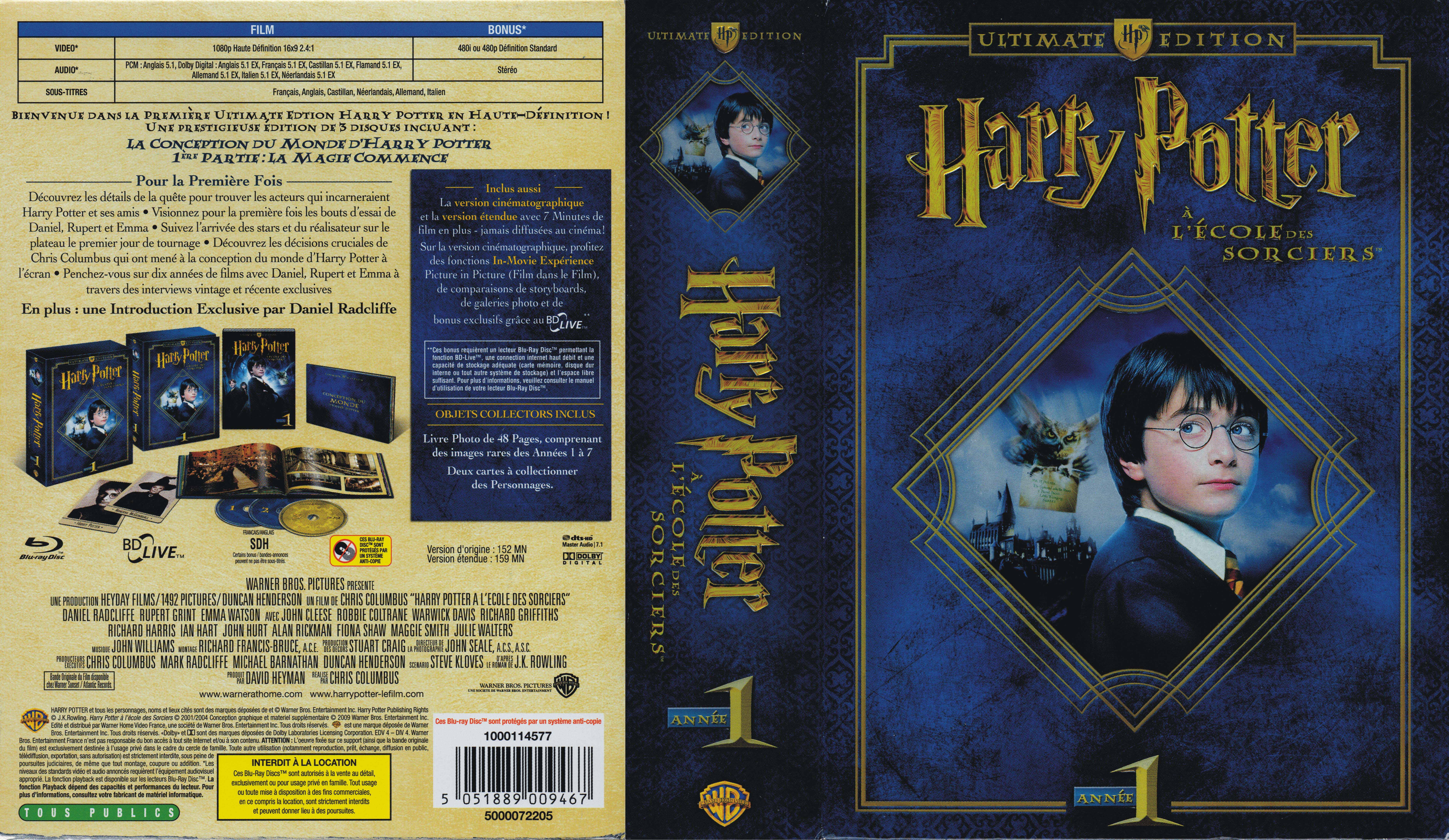 Jaquette DVD Harry Potter a l