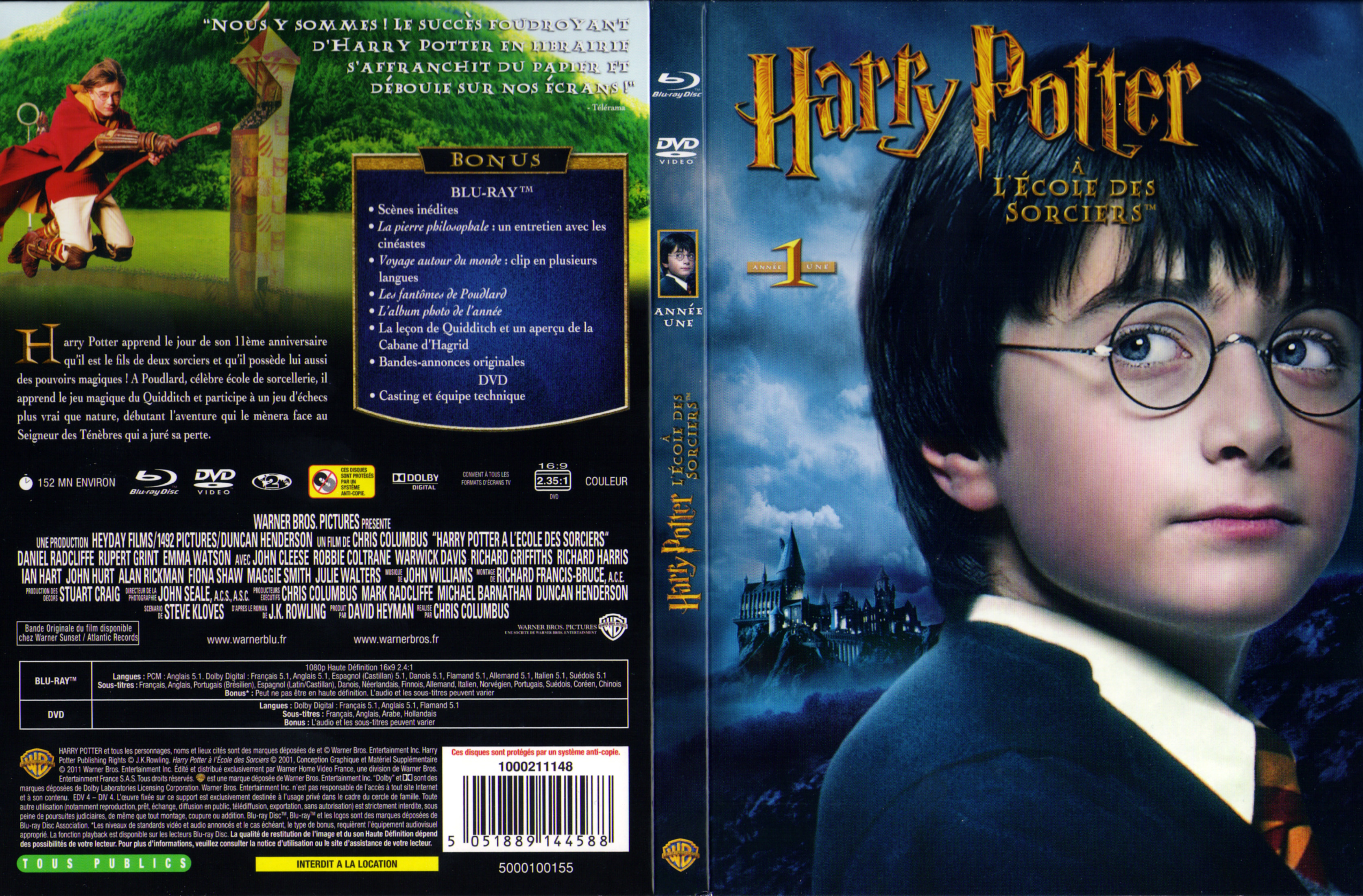 Jaquette DVD Harry Potter  l