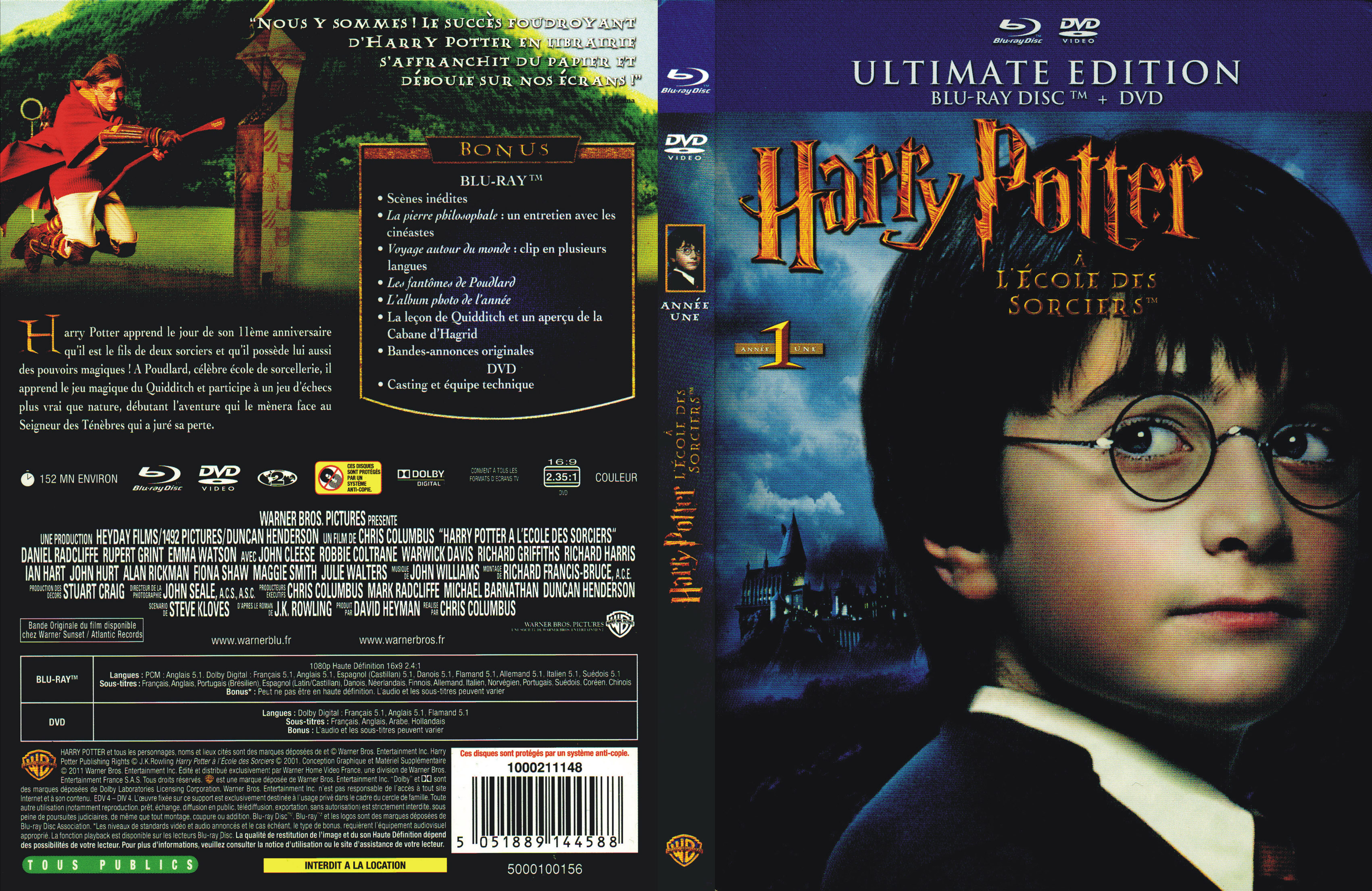 Jaquette DVD Harry Potter  l