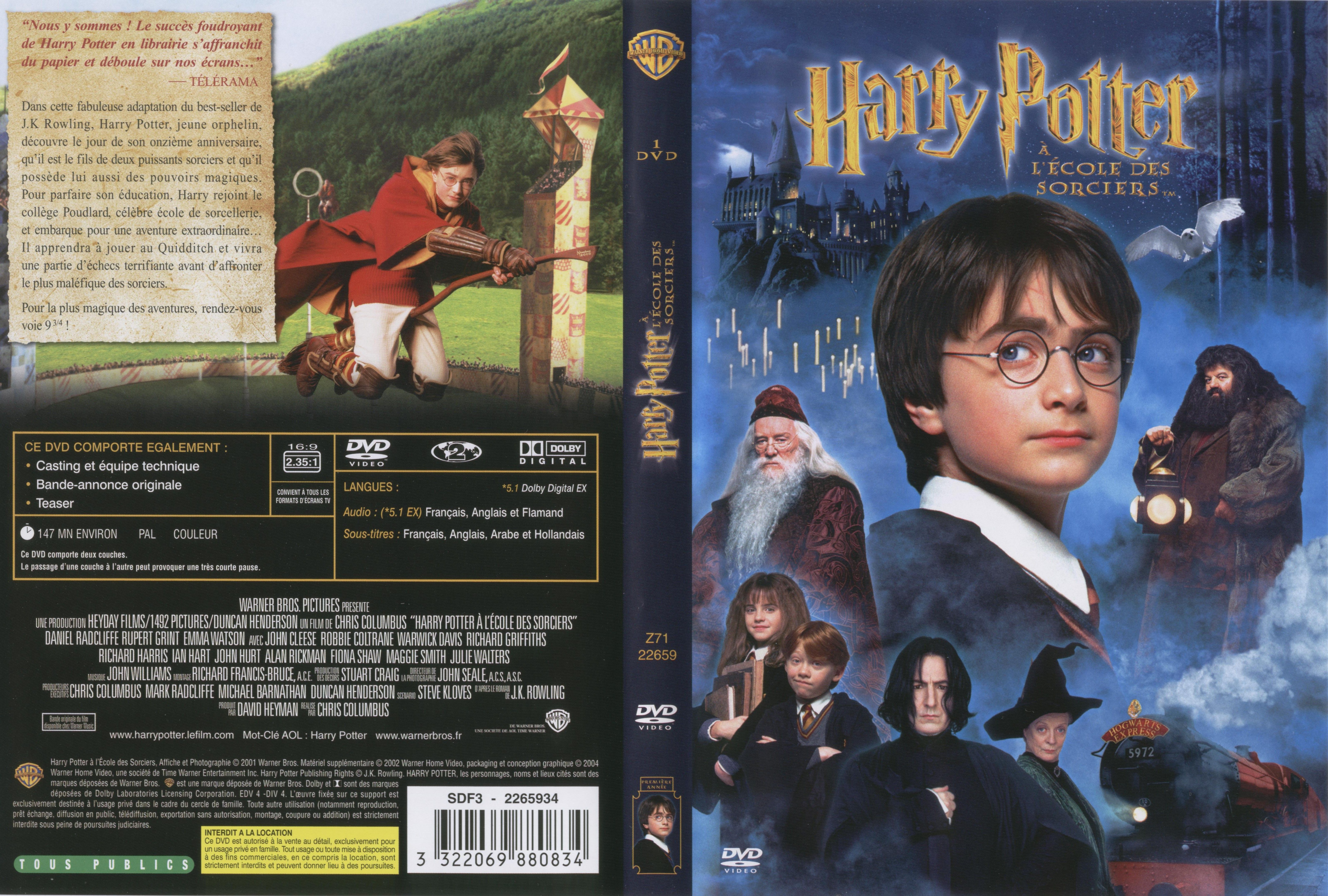 Jaquette DVD Harry Potter  l