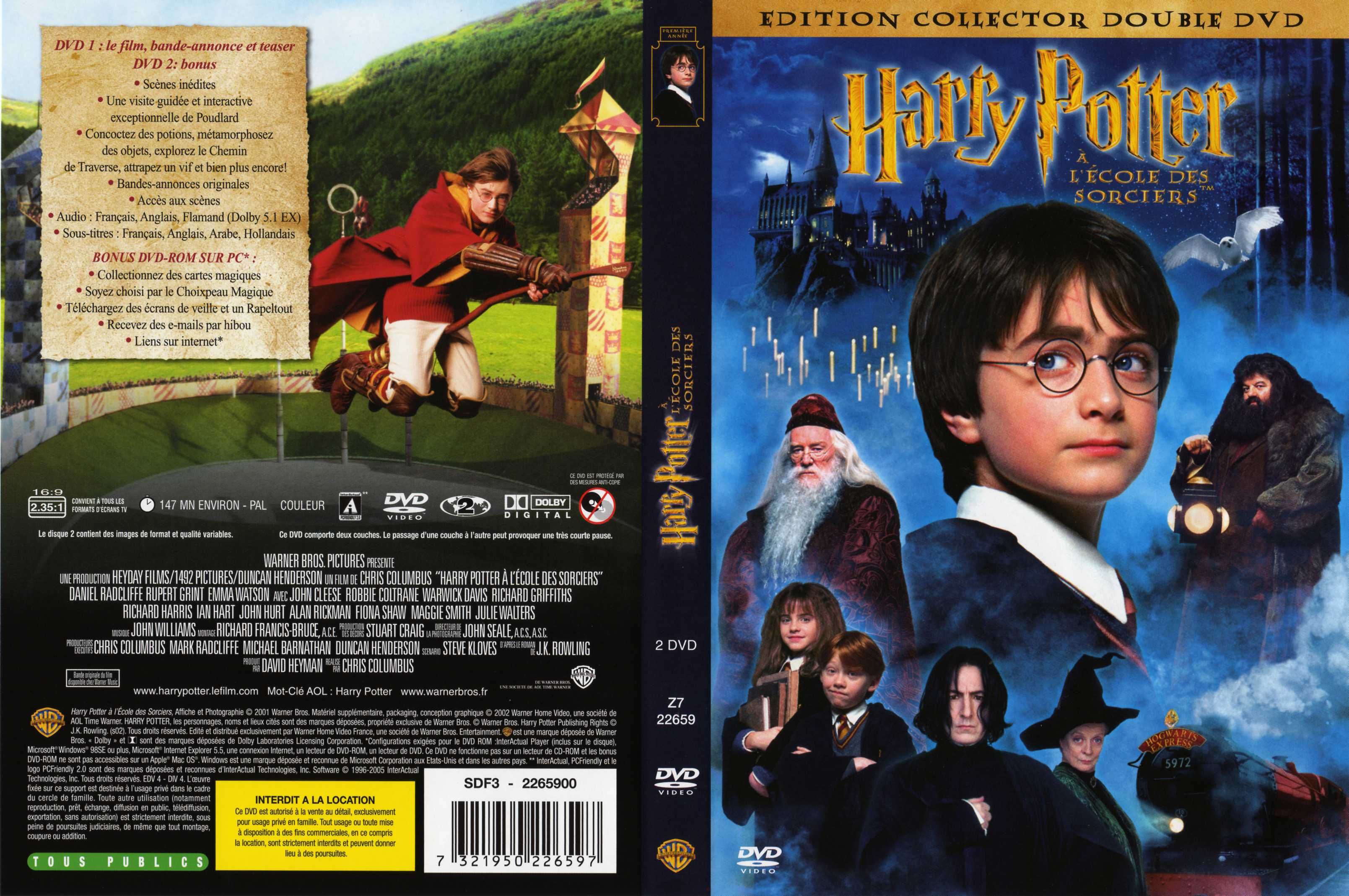 Jaquette DVD Harry Potter  l