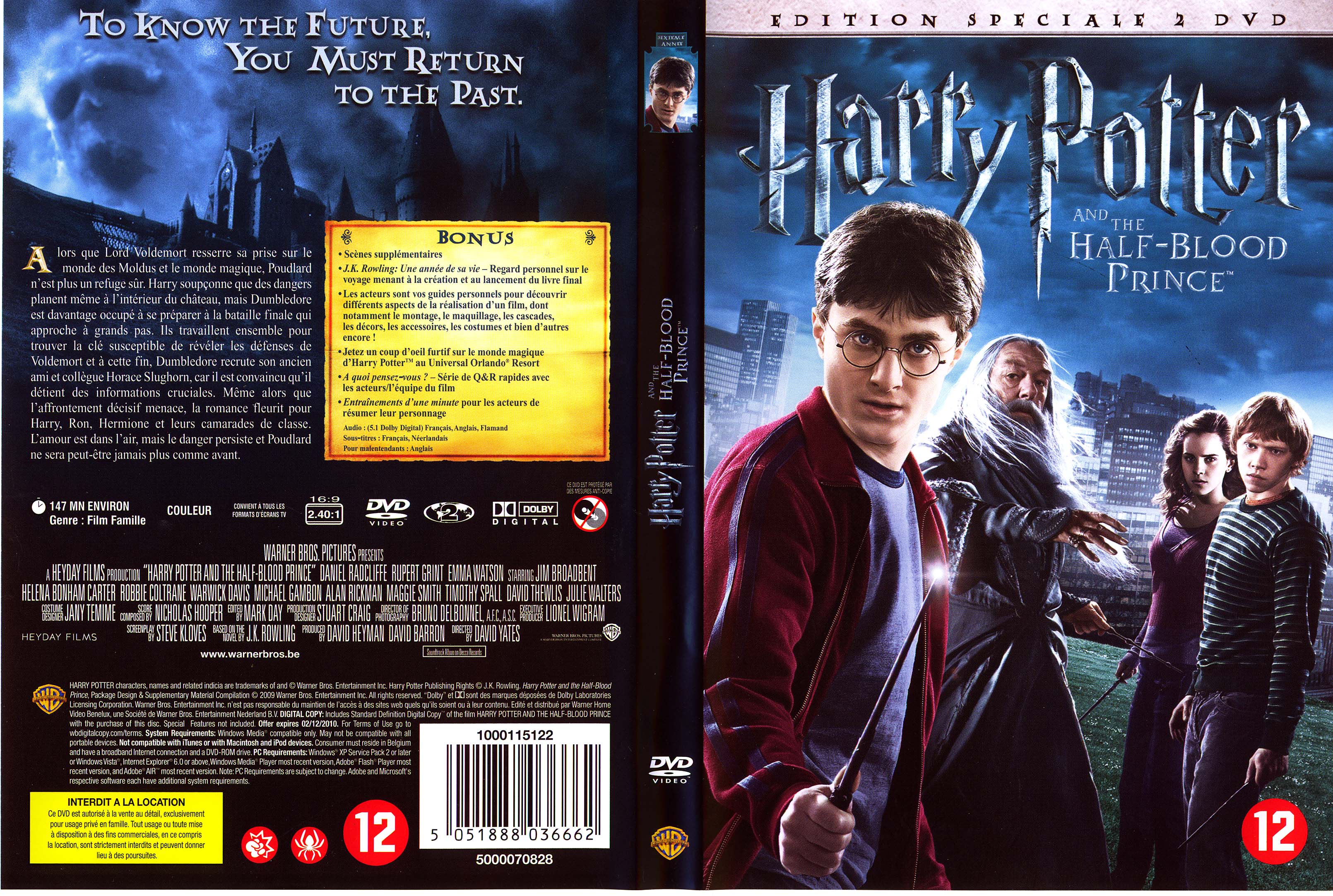 Jaquette DVD Harry Potter and the Half-Blood Prince