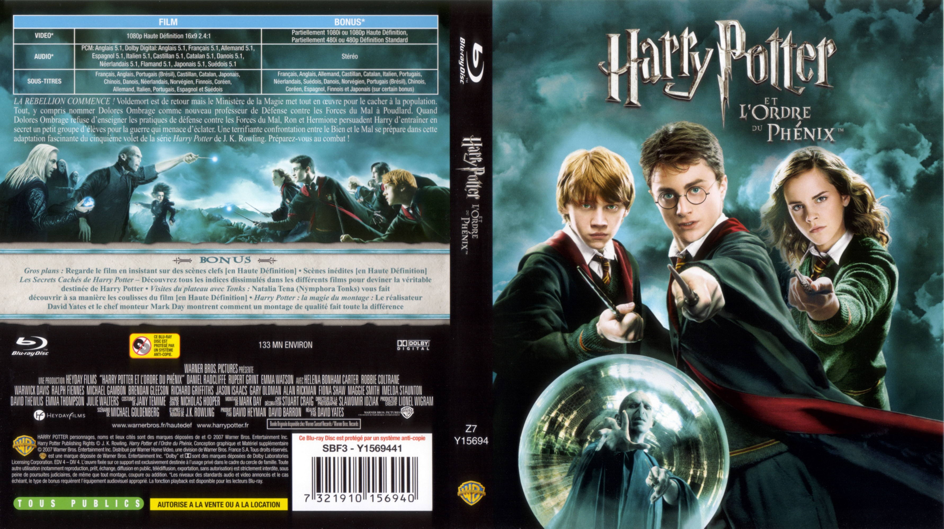 Jaquette DVD Harry Potter et l