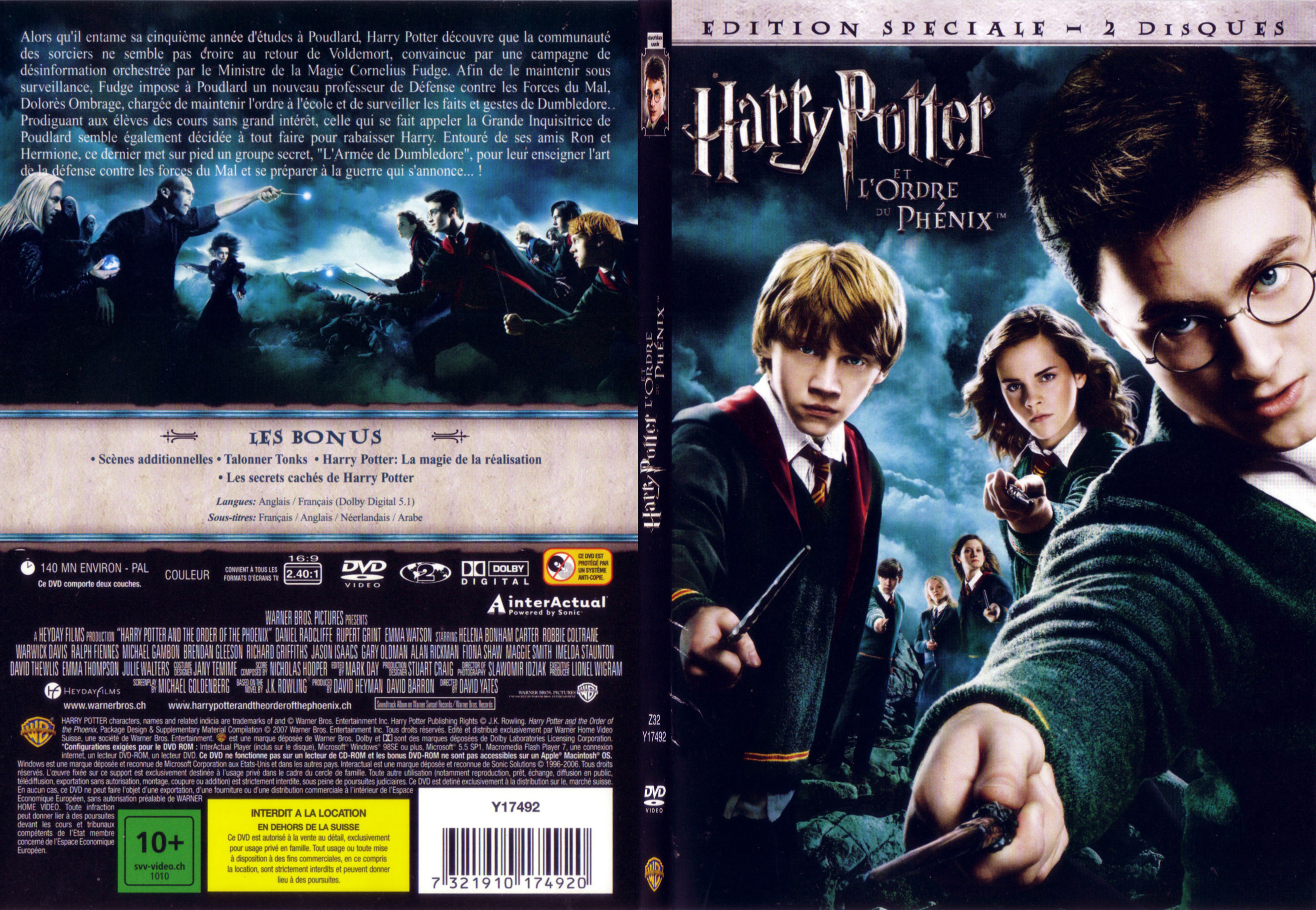 Jaquette DVD Harry Potter et l