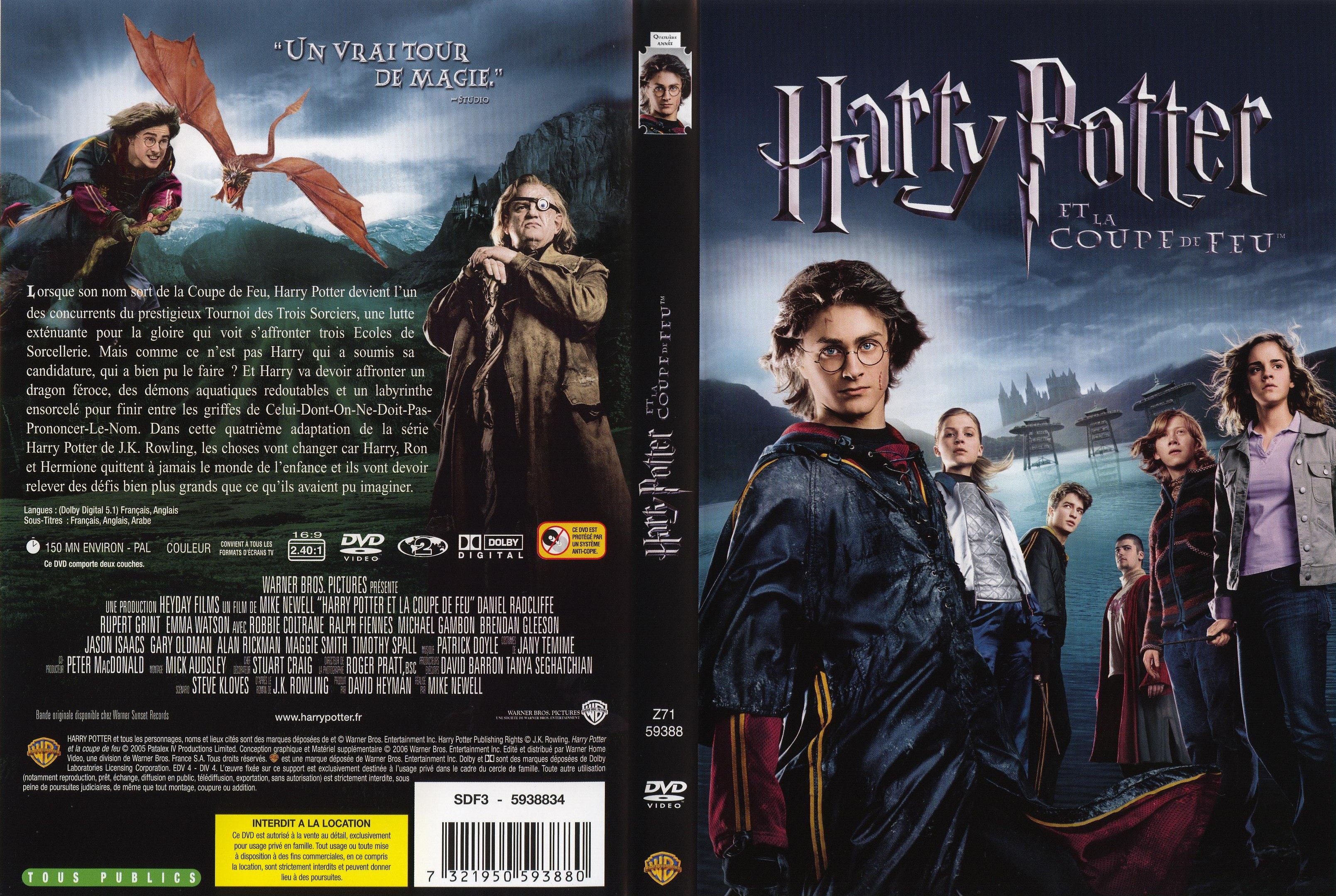 Jaquette DVD Harry Potter et la coupe de feu