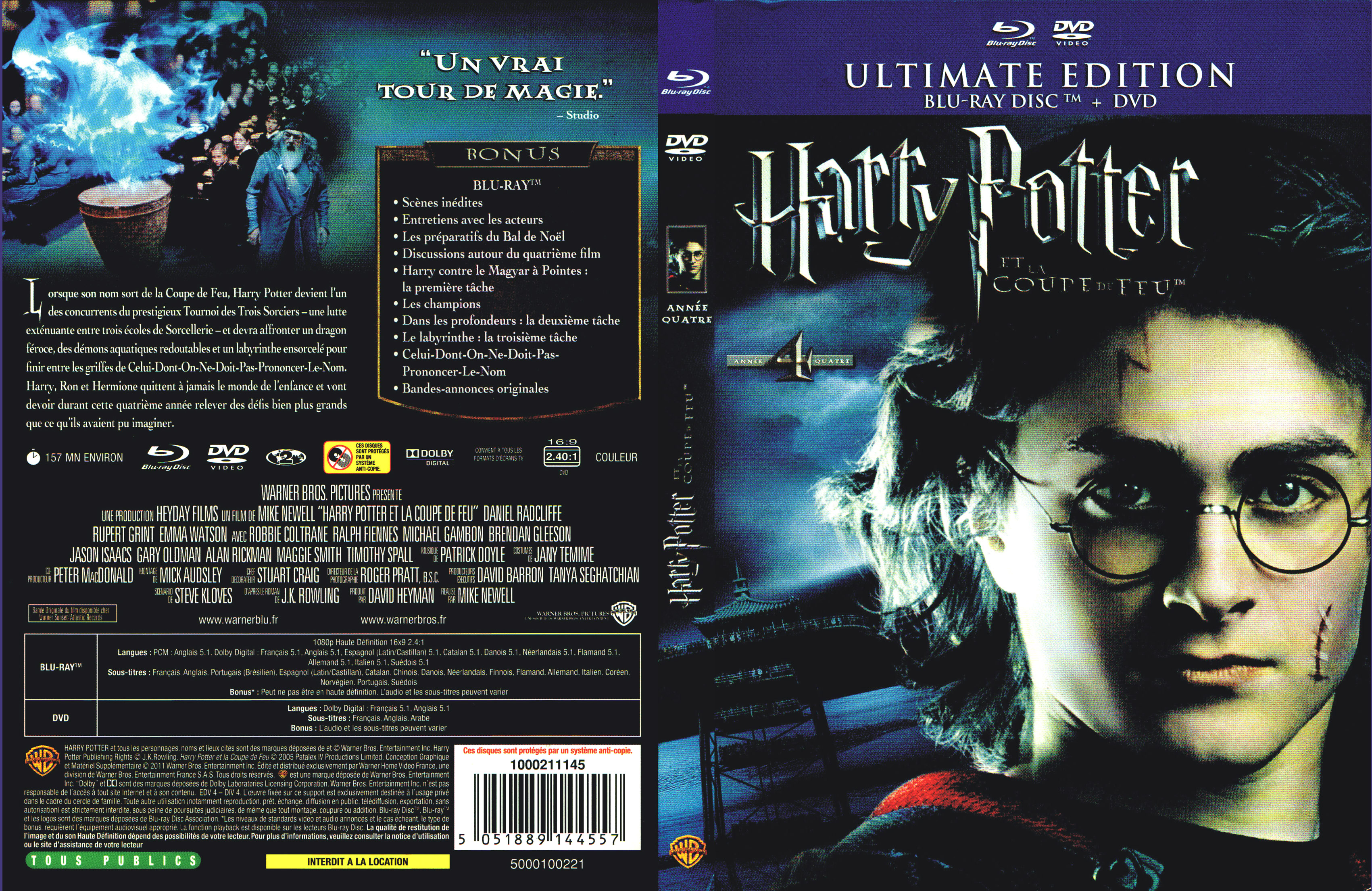 Jaquette DVD Harry Potter et la coupe de feu (BLU-RAY) v3