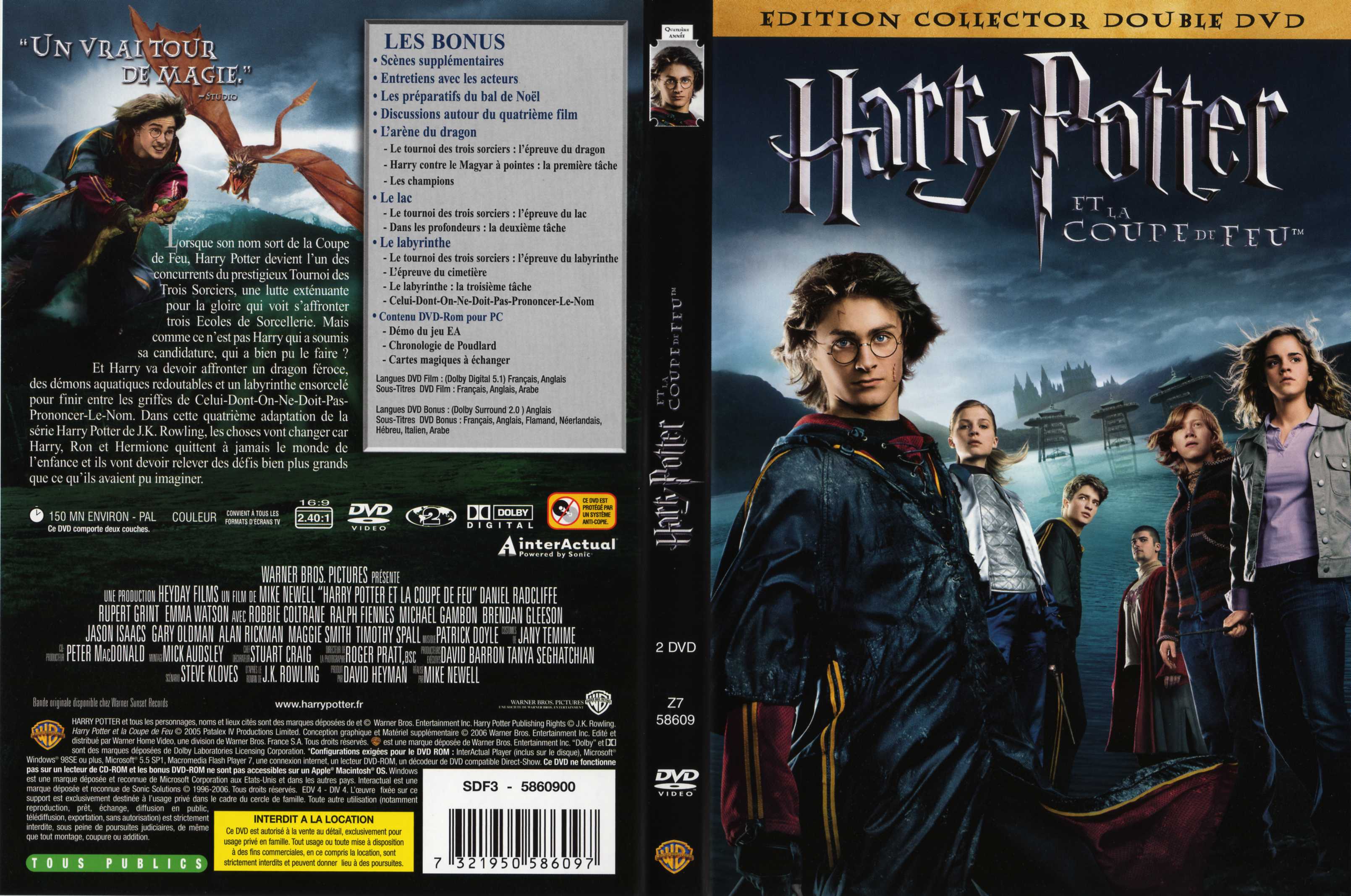 Jaquette DVD Harry Potter et la coupe de feu v3
