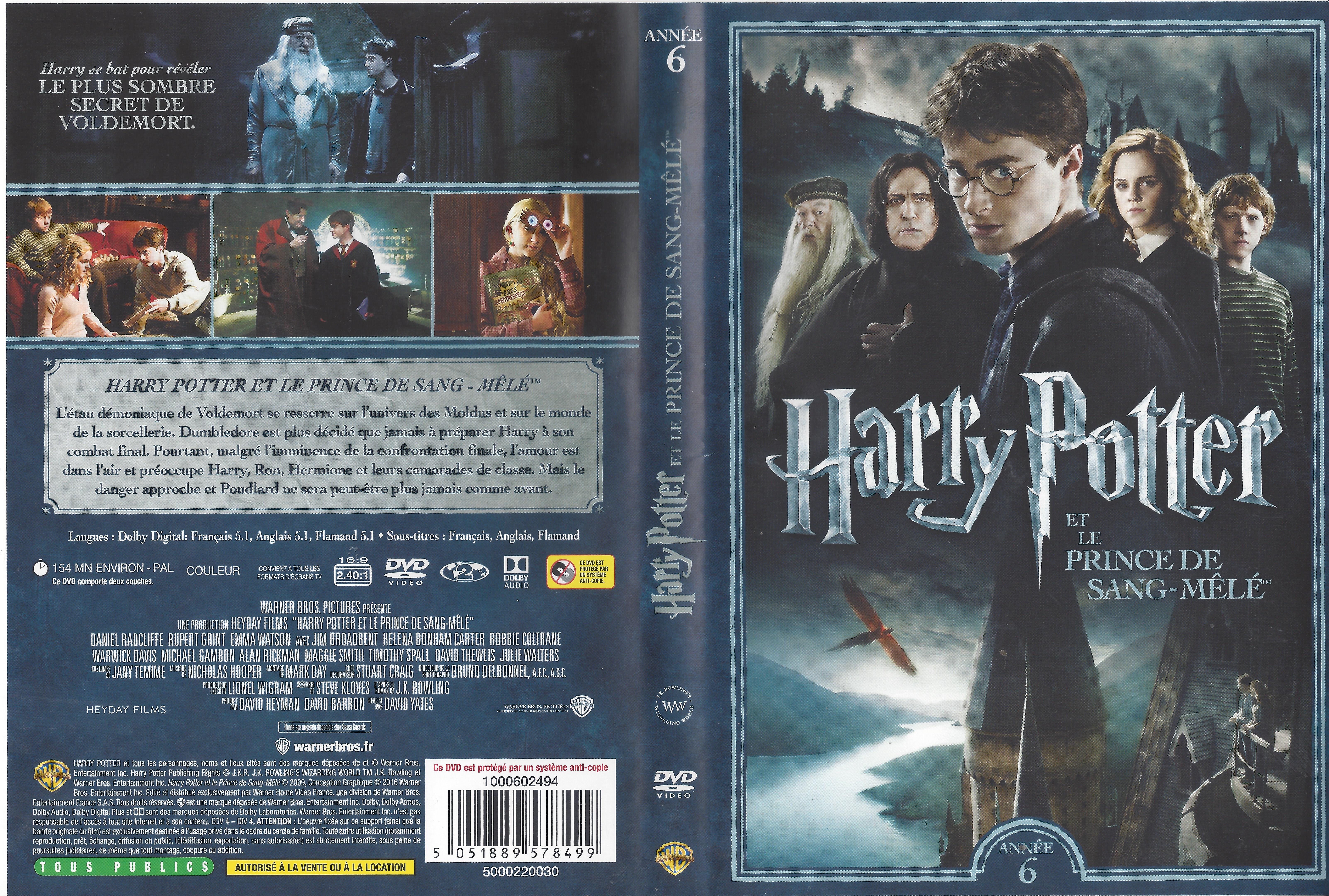 Jaquette DVD Harry Potter et le Prince de Sang-Ml v3