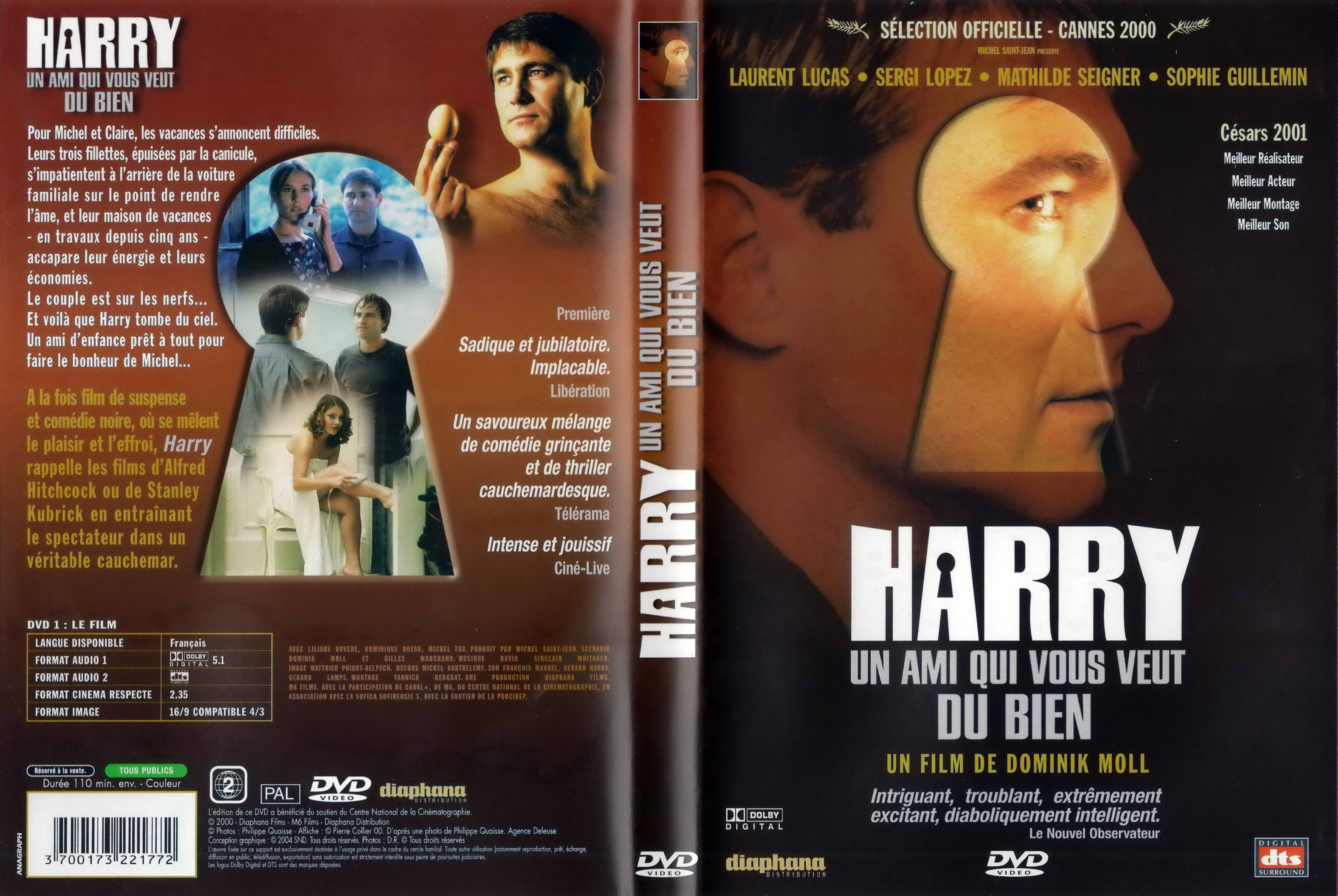 Jaquette DVD Harry un ami qui vous veut du bien v3