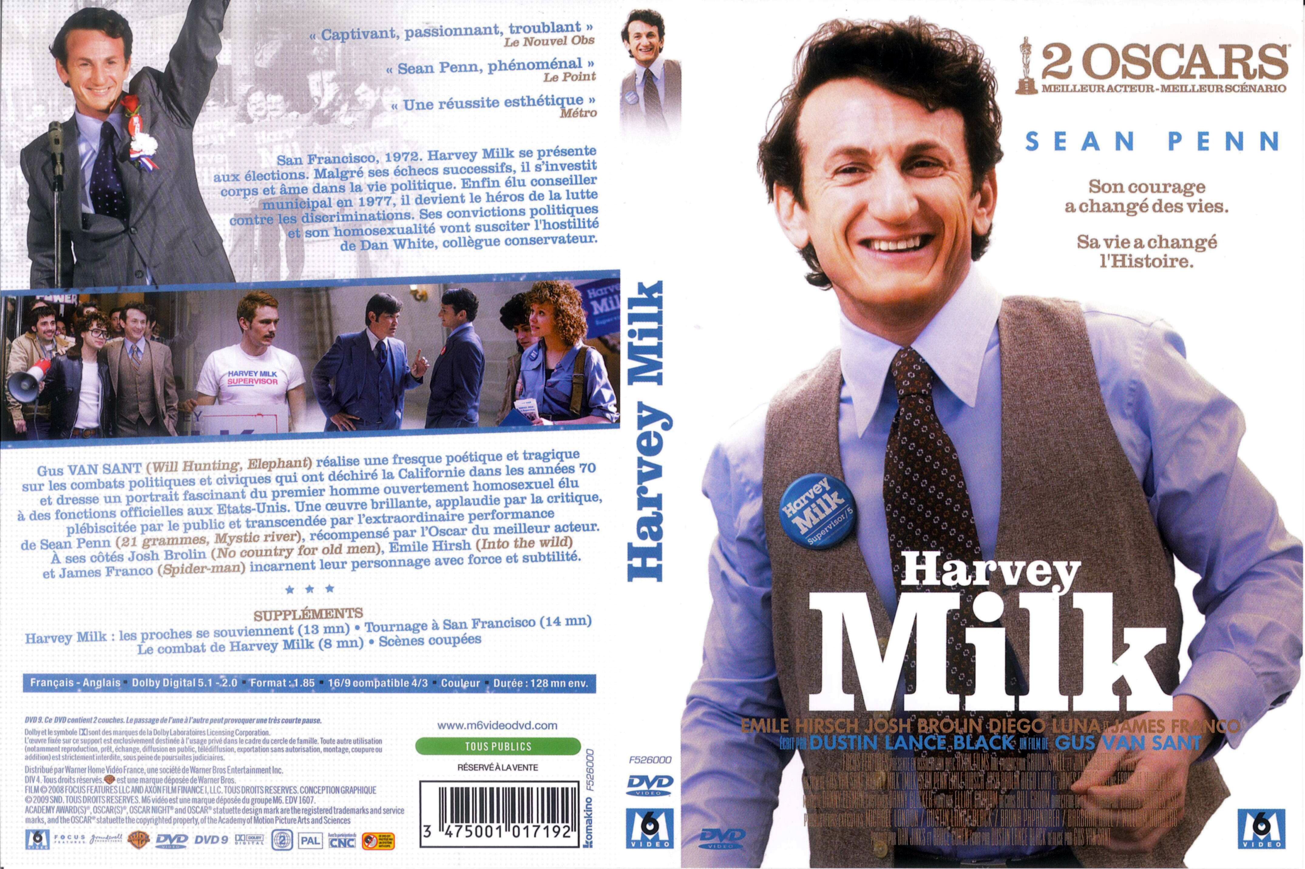 Jaquette DVD Harvey Milk