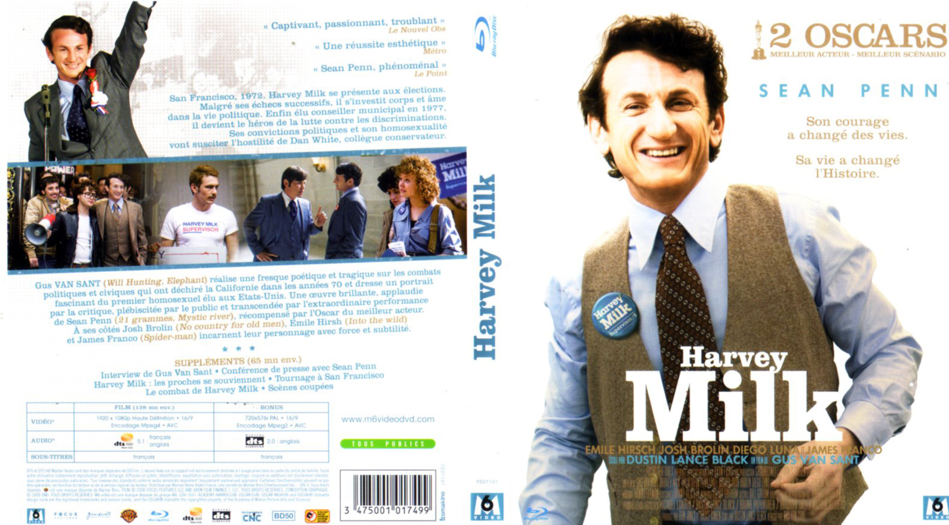 Jaquette DVD Harvey Milk (BLU-RAY)