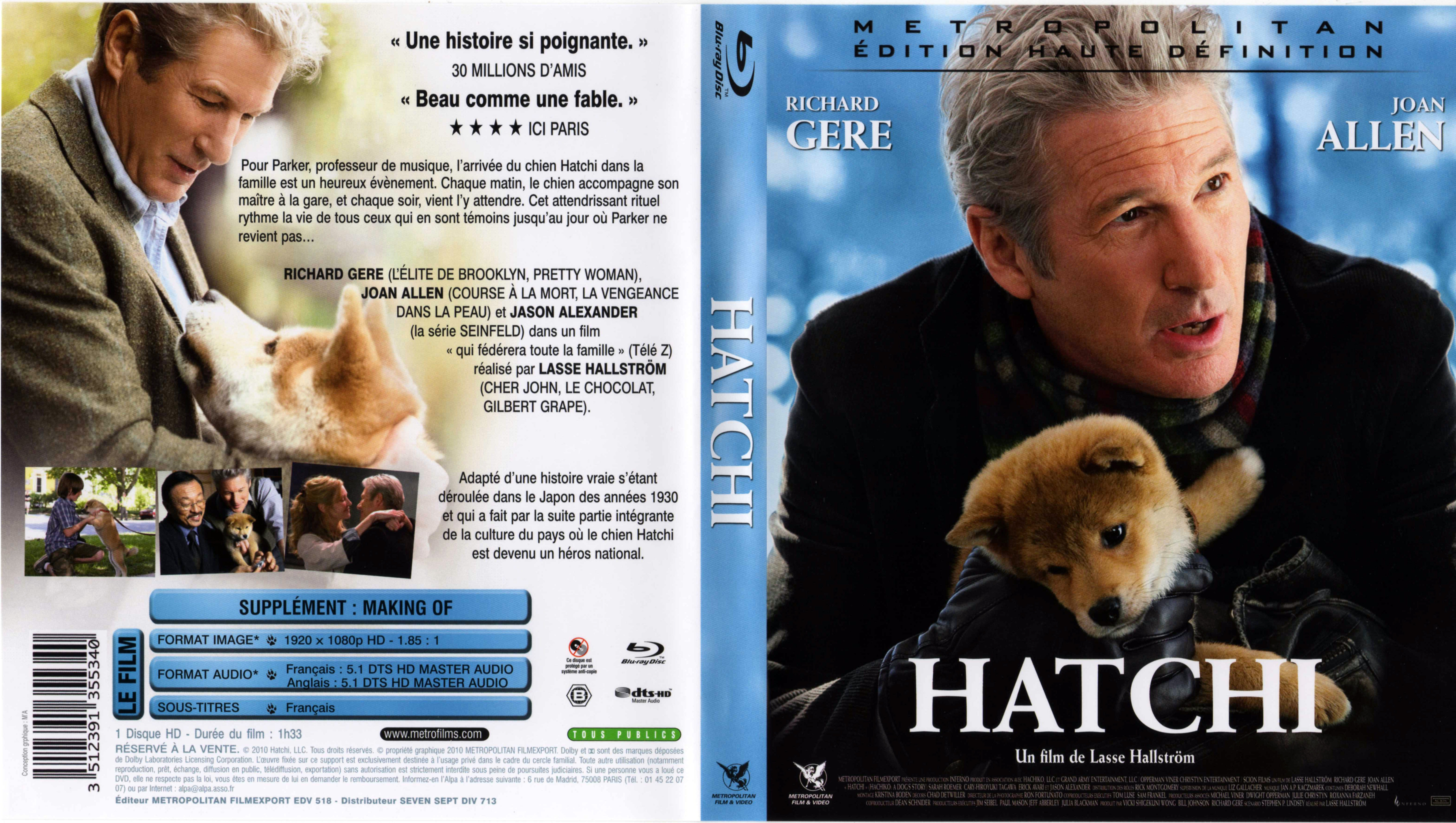 Jaquette DVD Hatchi (BLU-RAY) v2