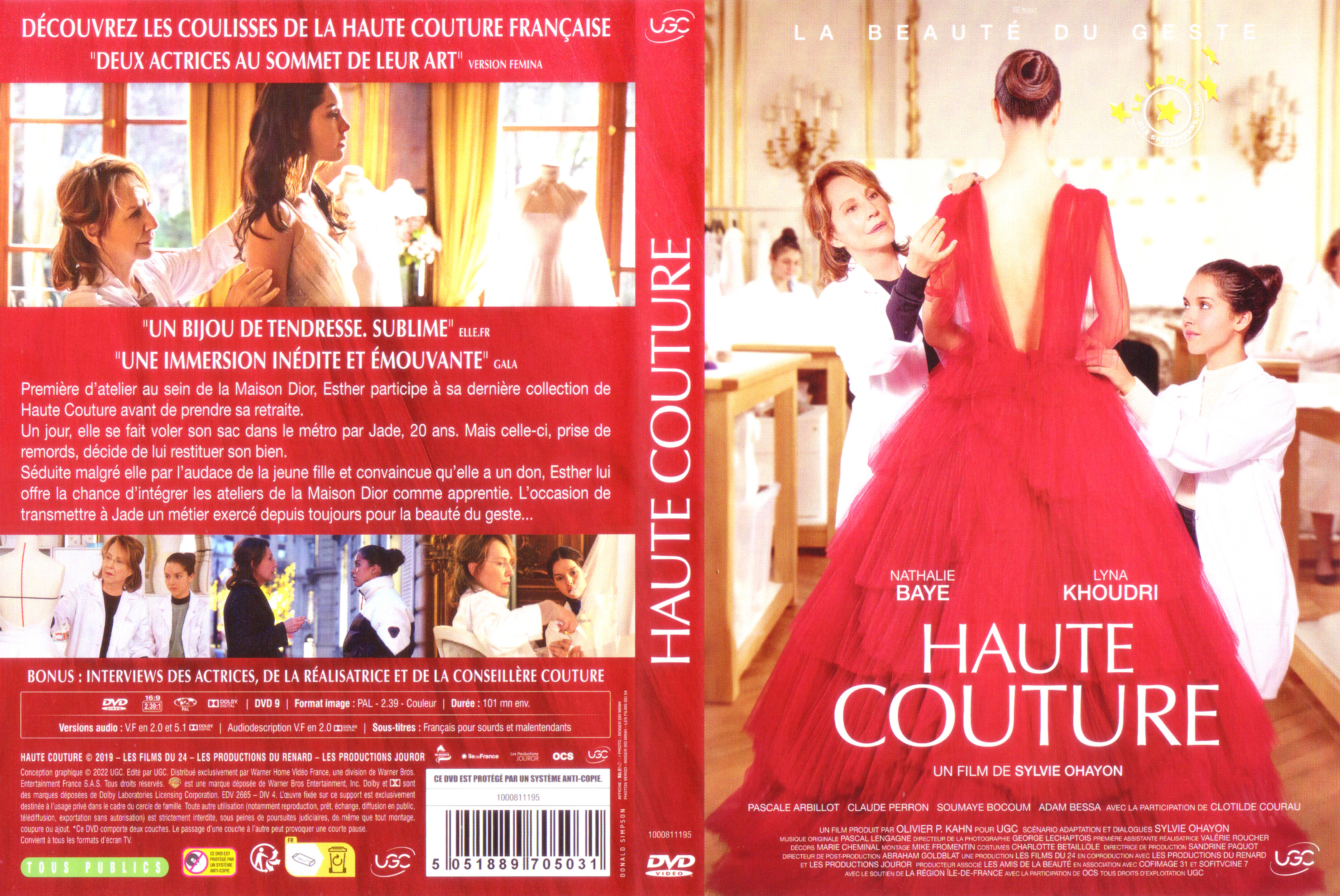 Jaquette DVD Haute couture (2021)