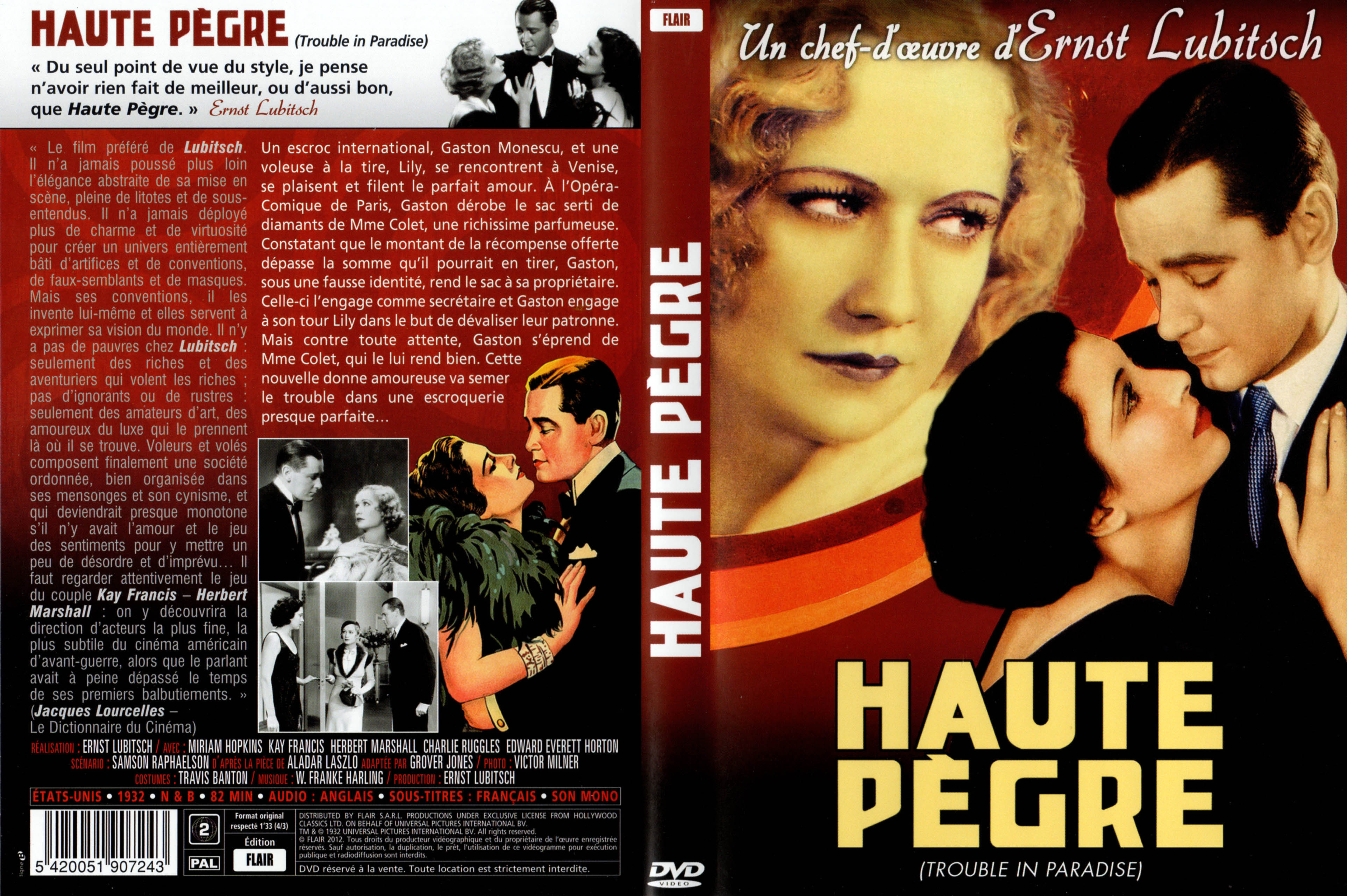 Jaquette DVD Haute pgre