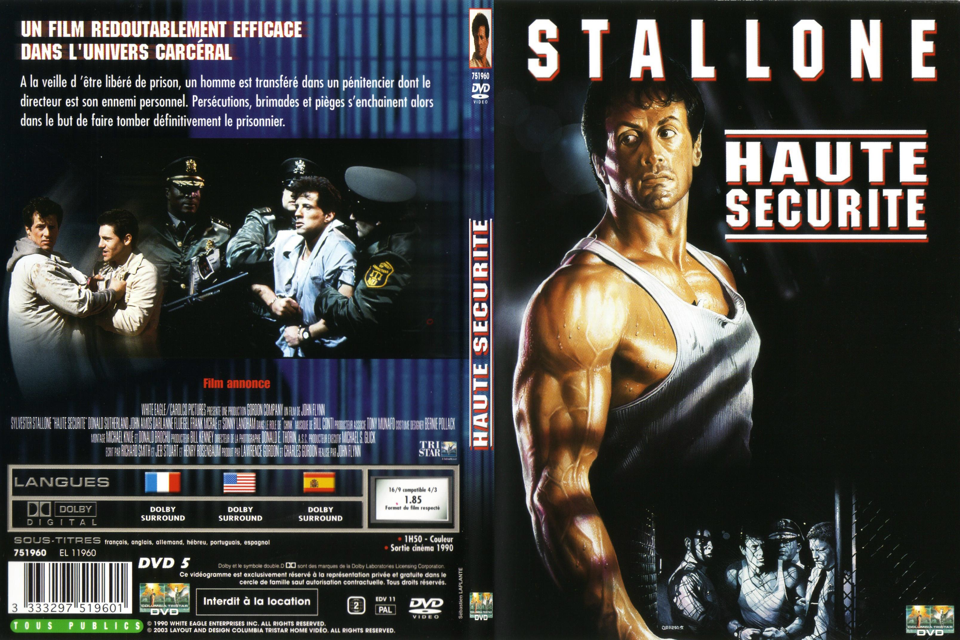 Jaquette DVD Haute securite - SLIM