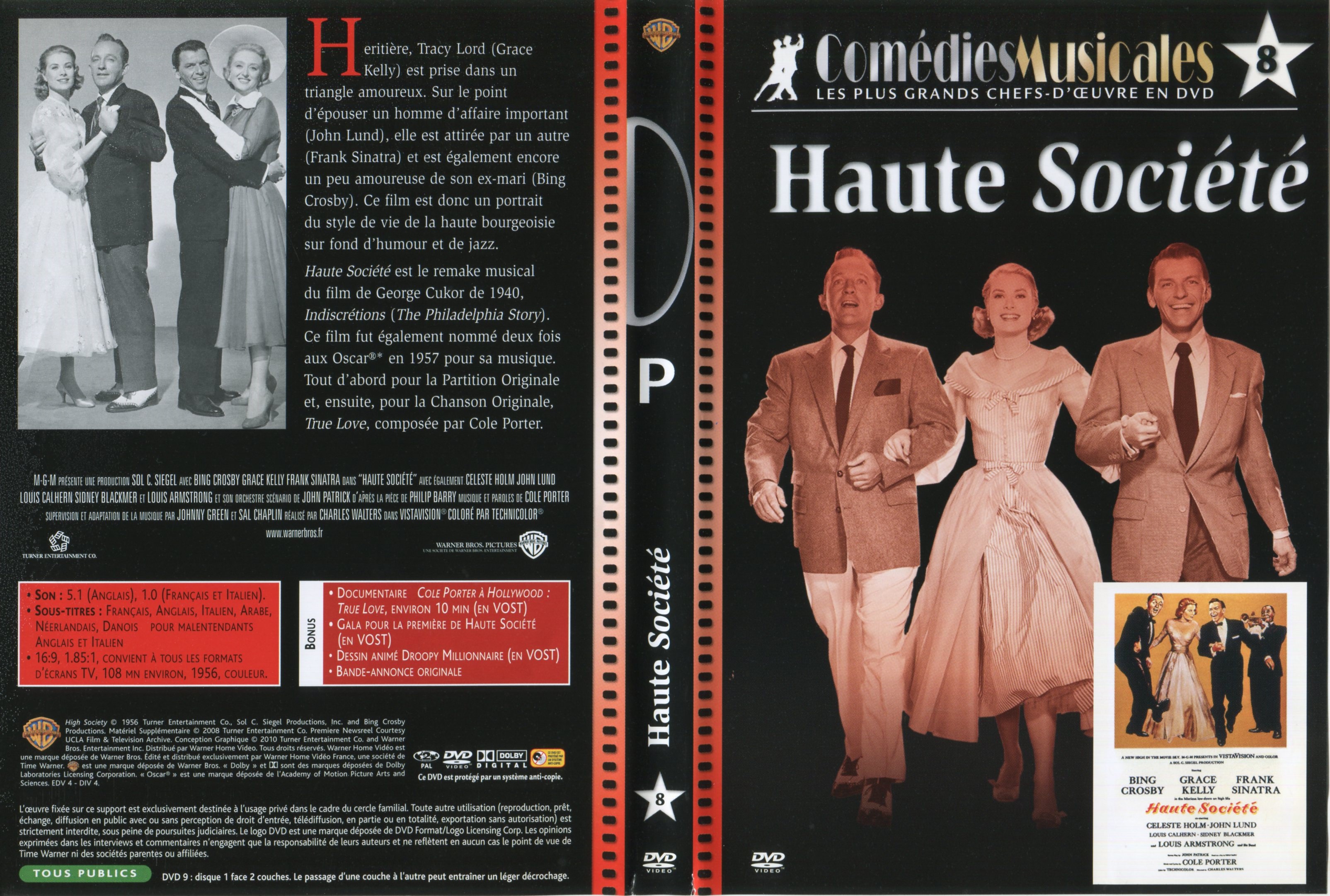 Jaquette DVD Haute socit (1956)
