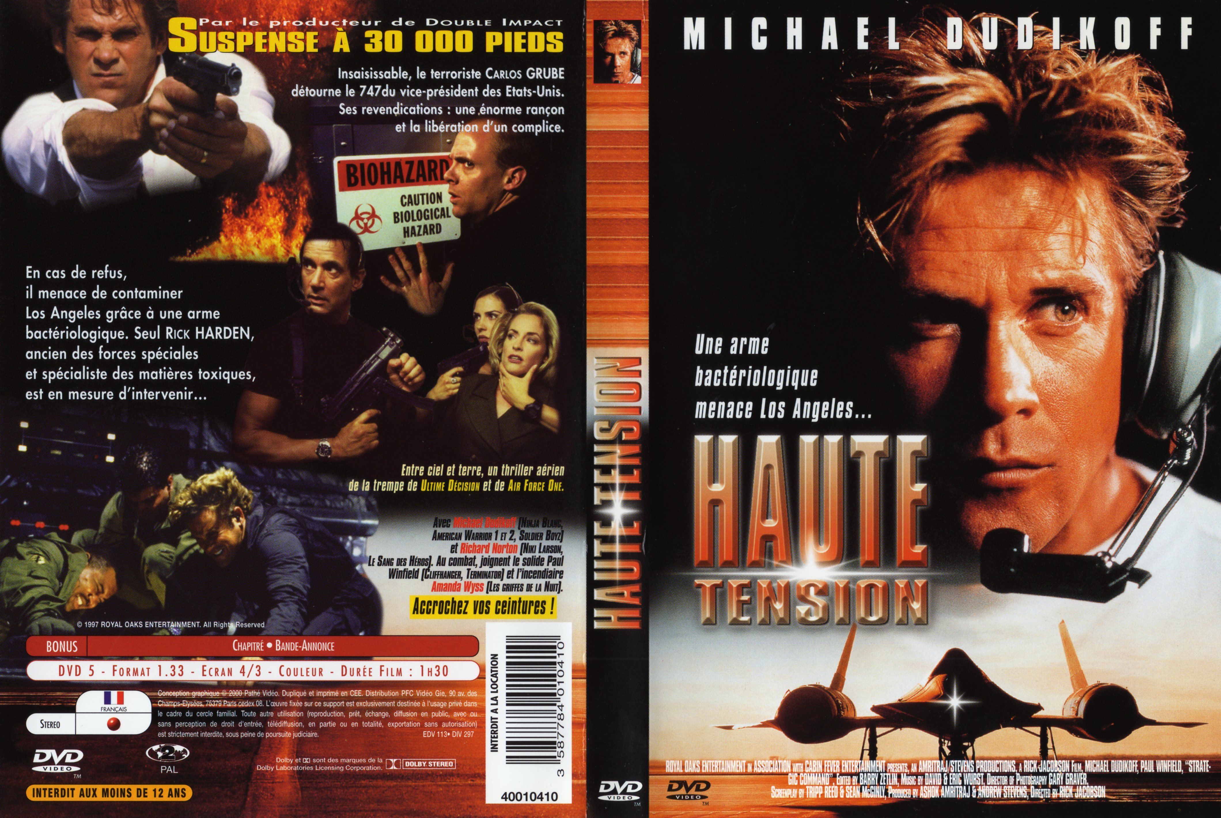 Jaquette DVD Haute tension (Michael Dudikoff)